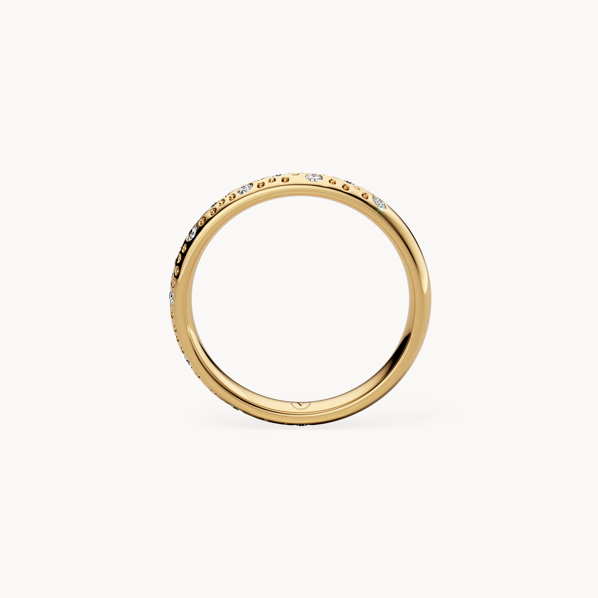 Scattered Brilliant Wedding Band 3mm