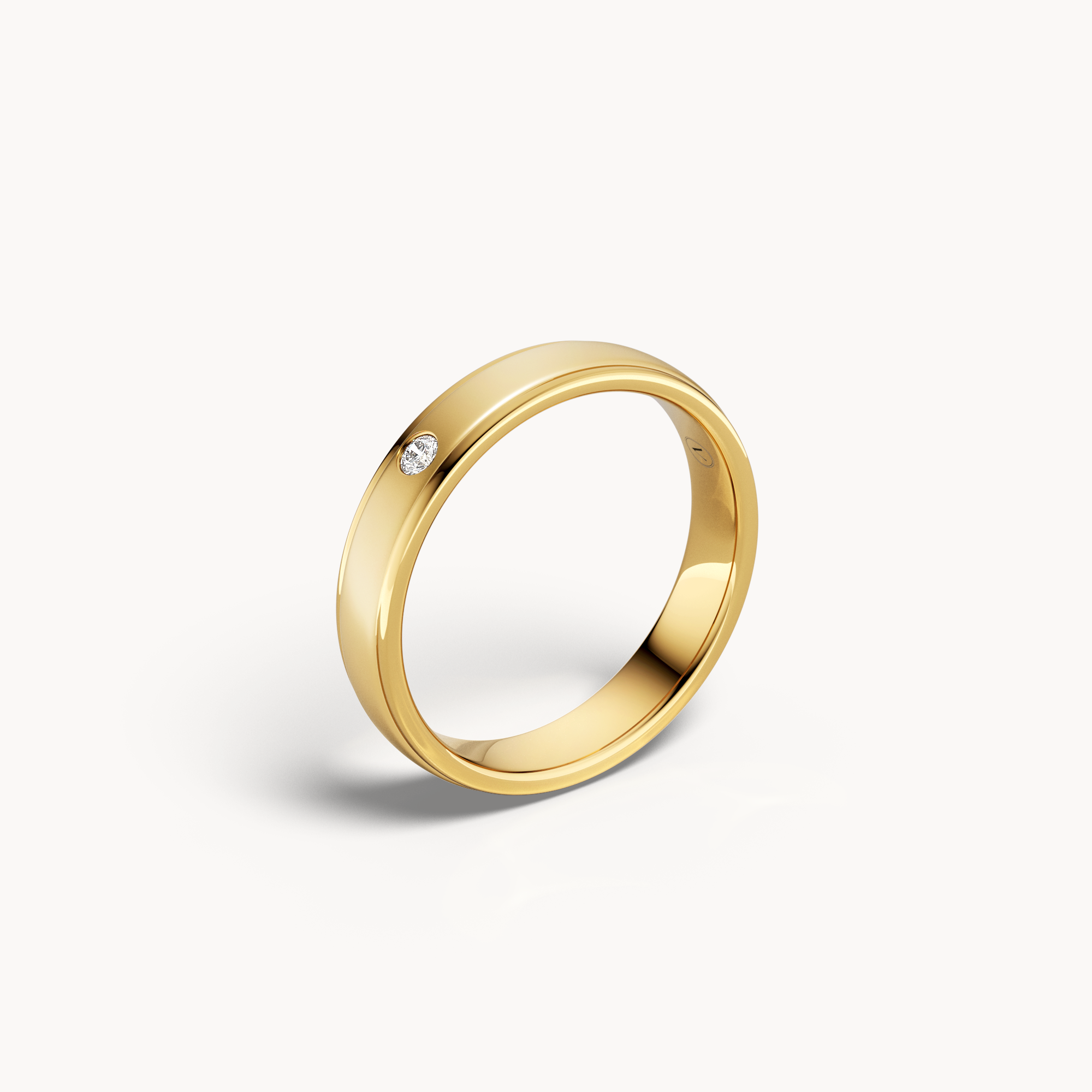 Solitaire Wedding Band