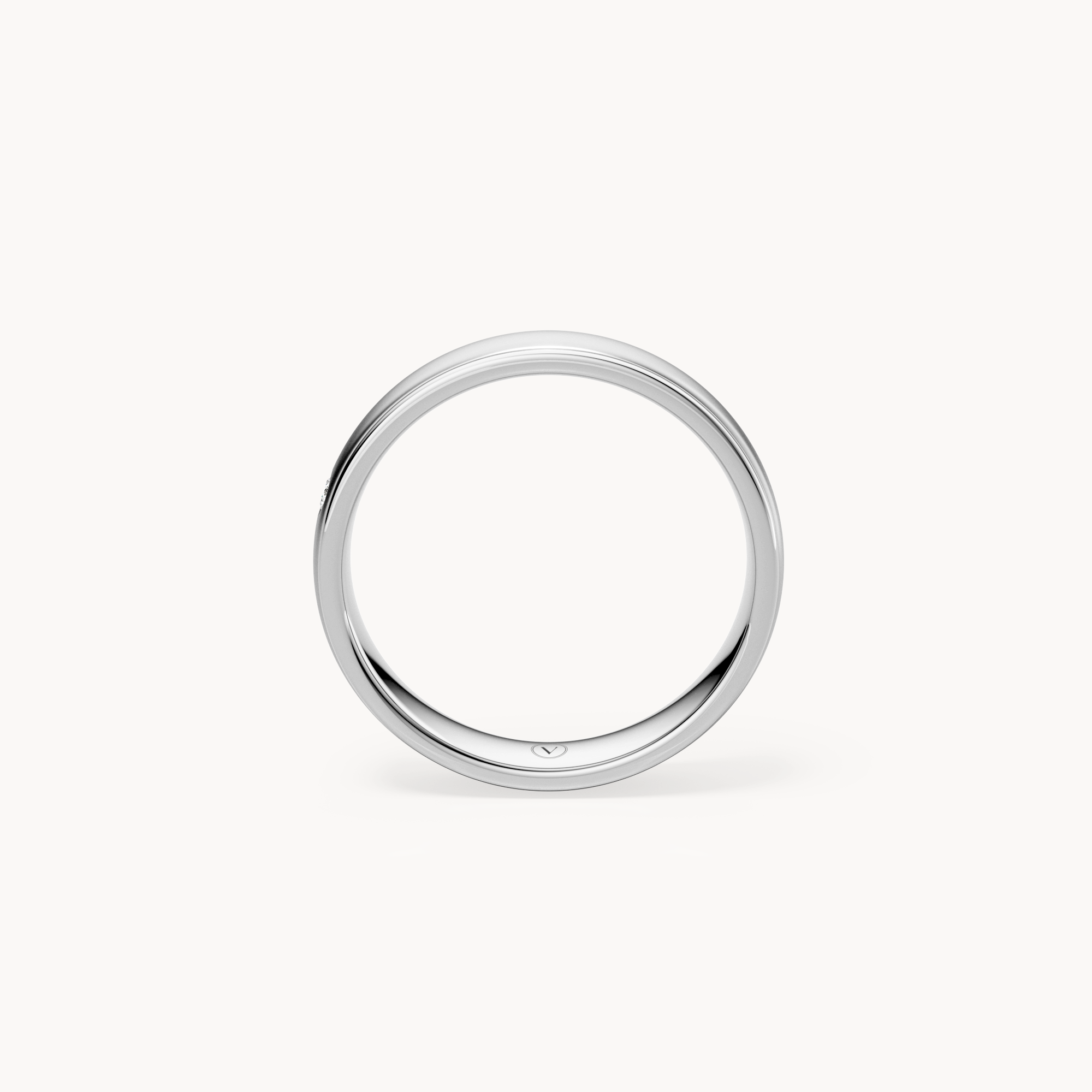 Solitaire Wedding Band