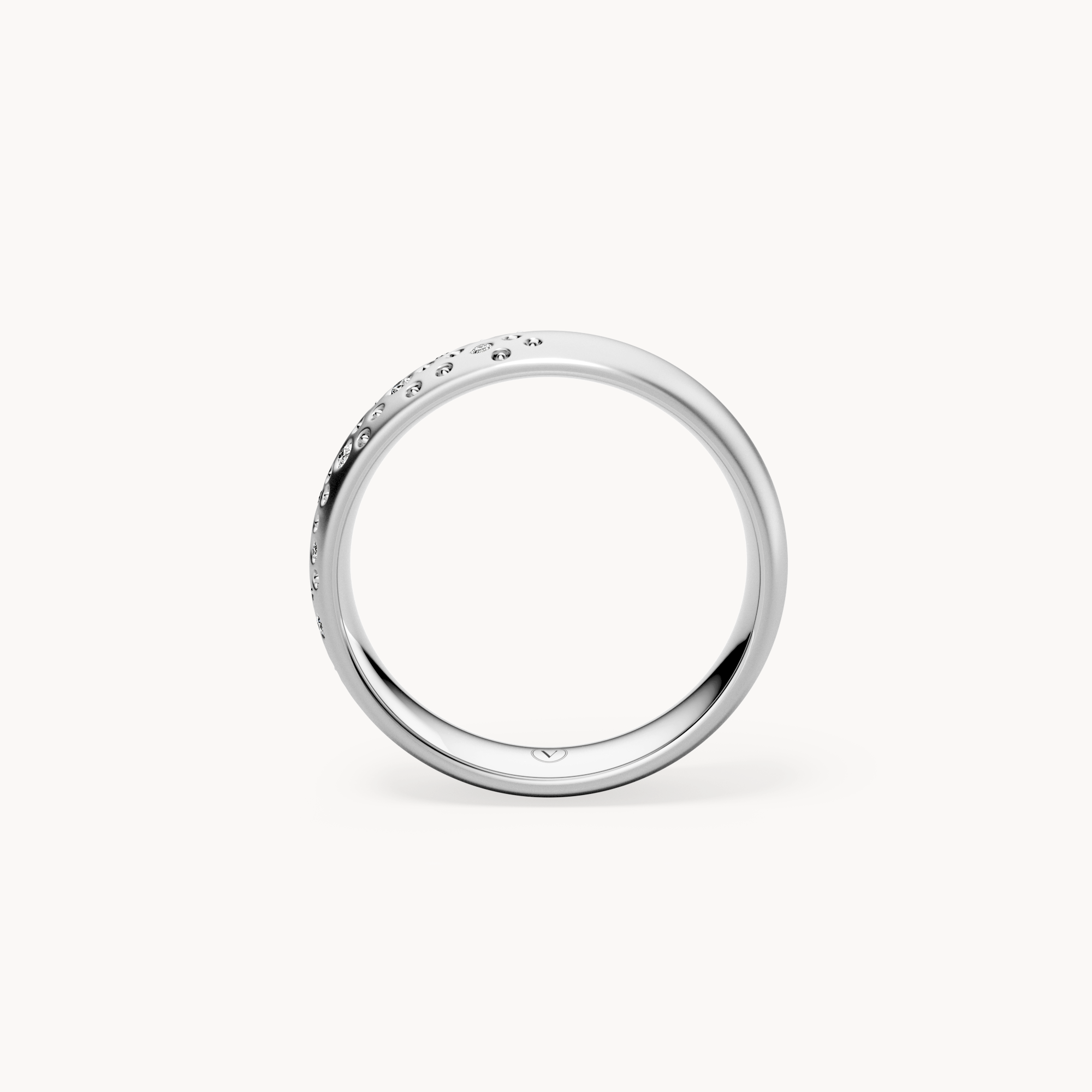 Scattered Brilliant Wedding Band 4.5mm