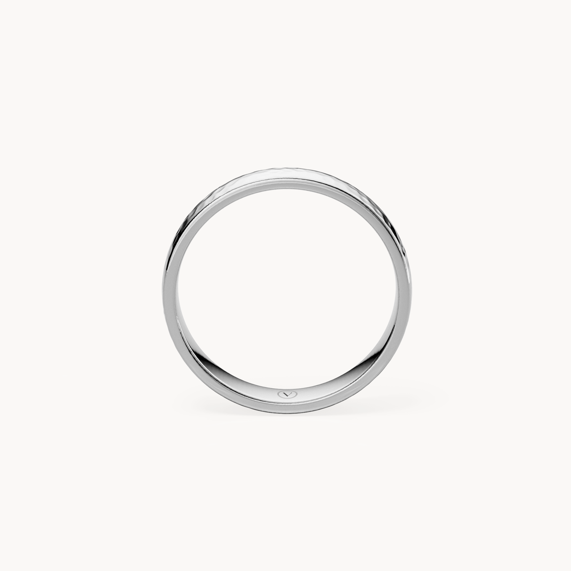 Hammered Wedding Band 3.5mm