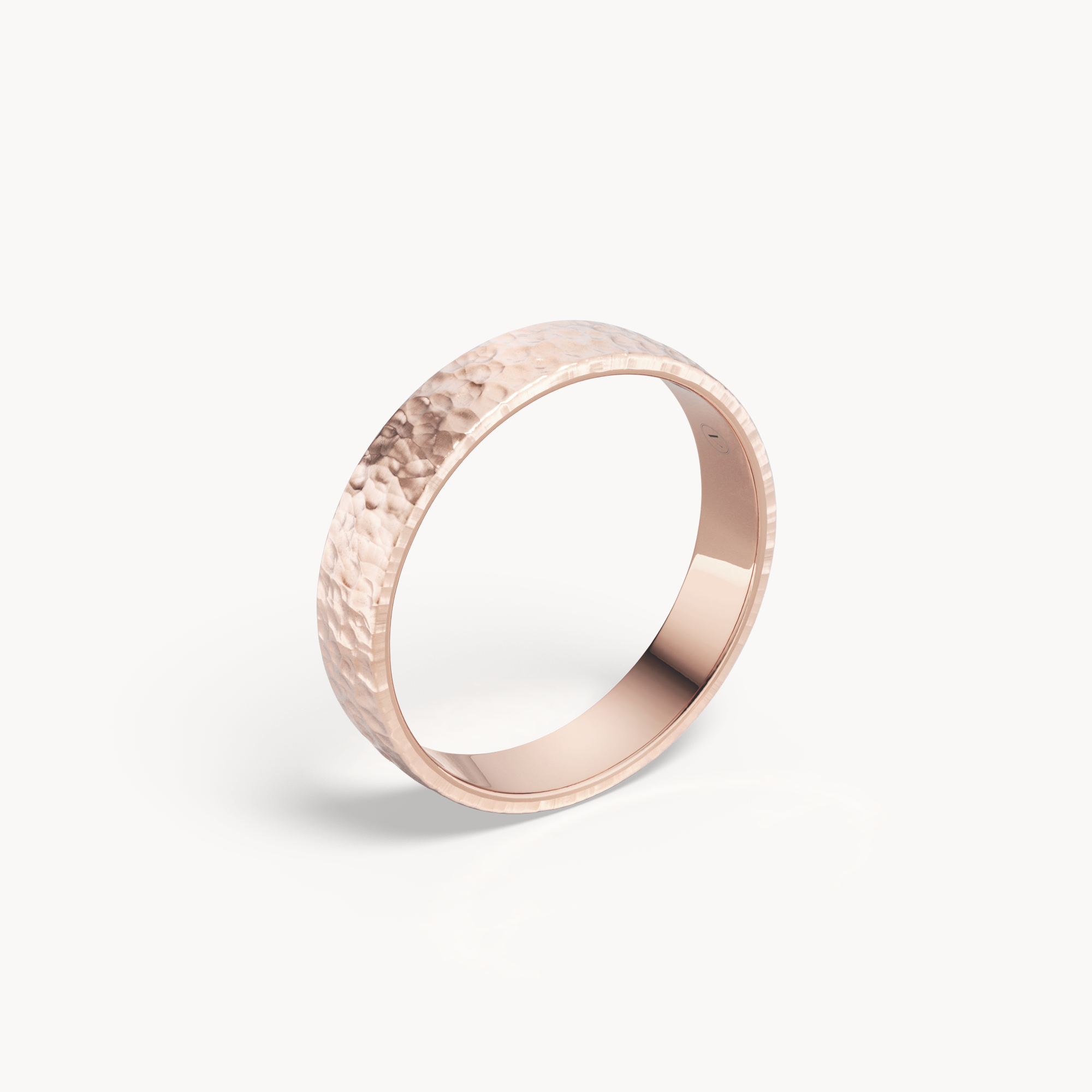 Hammered Wedding Band 4.5mm