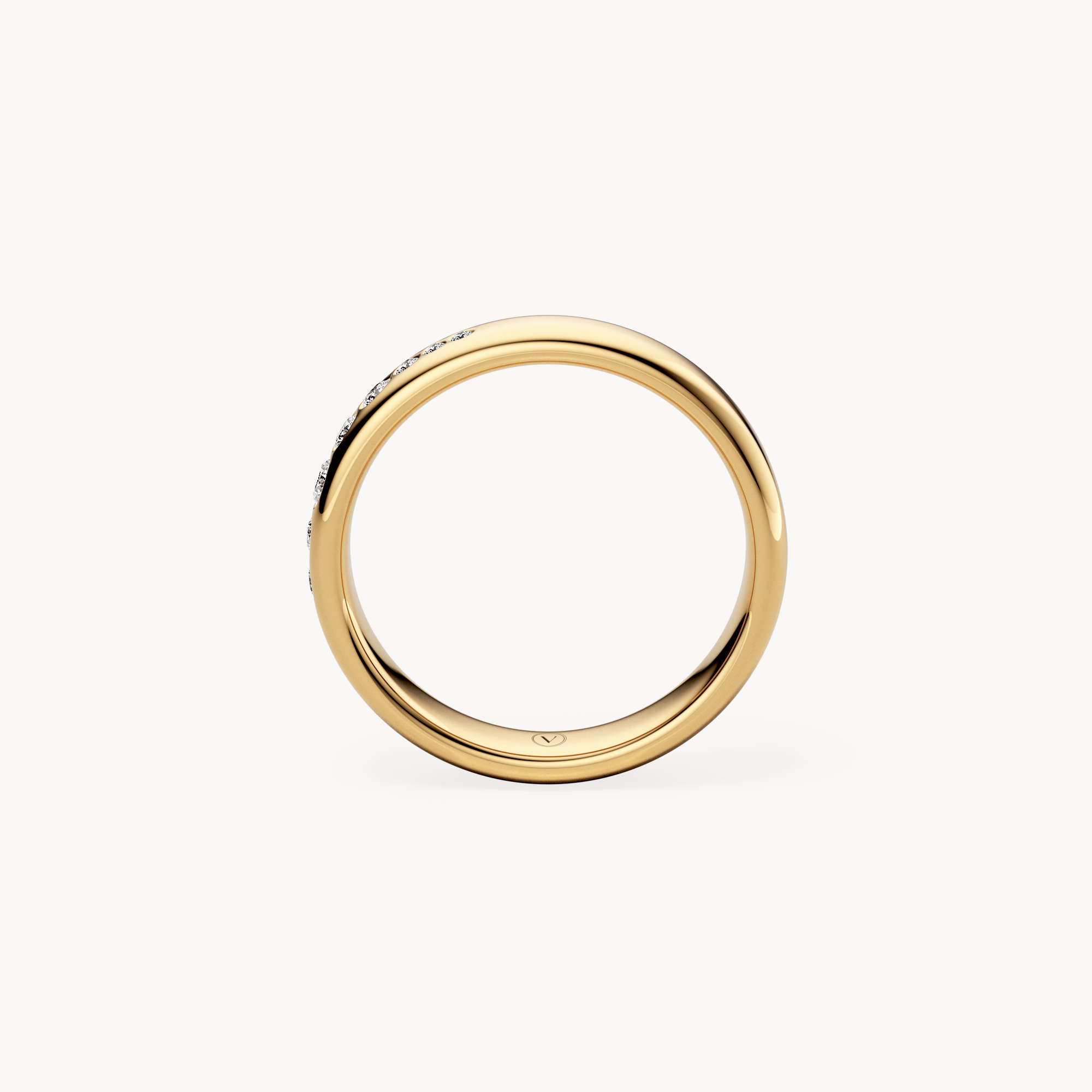 Graduated Brilliant Wedding Band