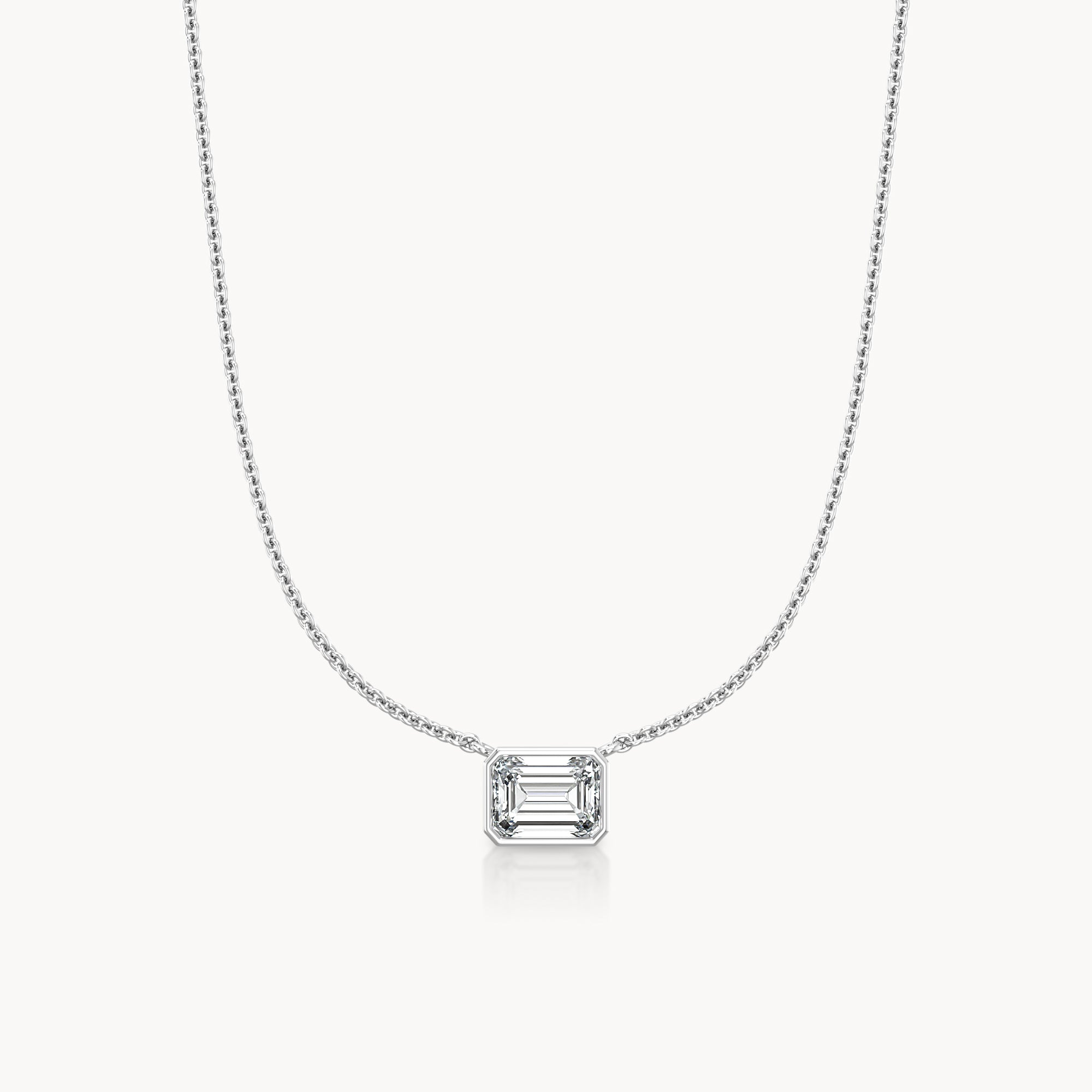 Bezel Halskette Emerald