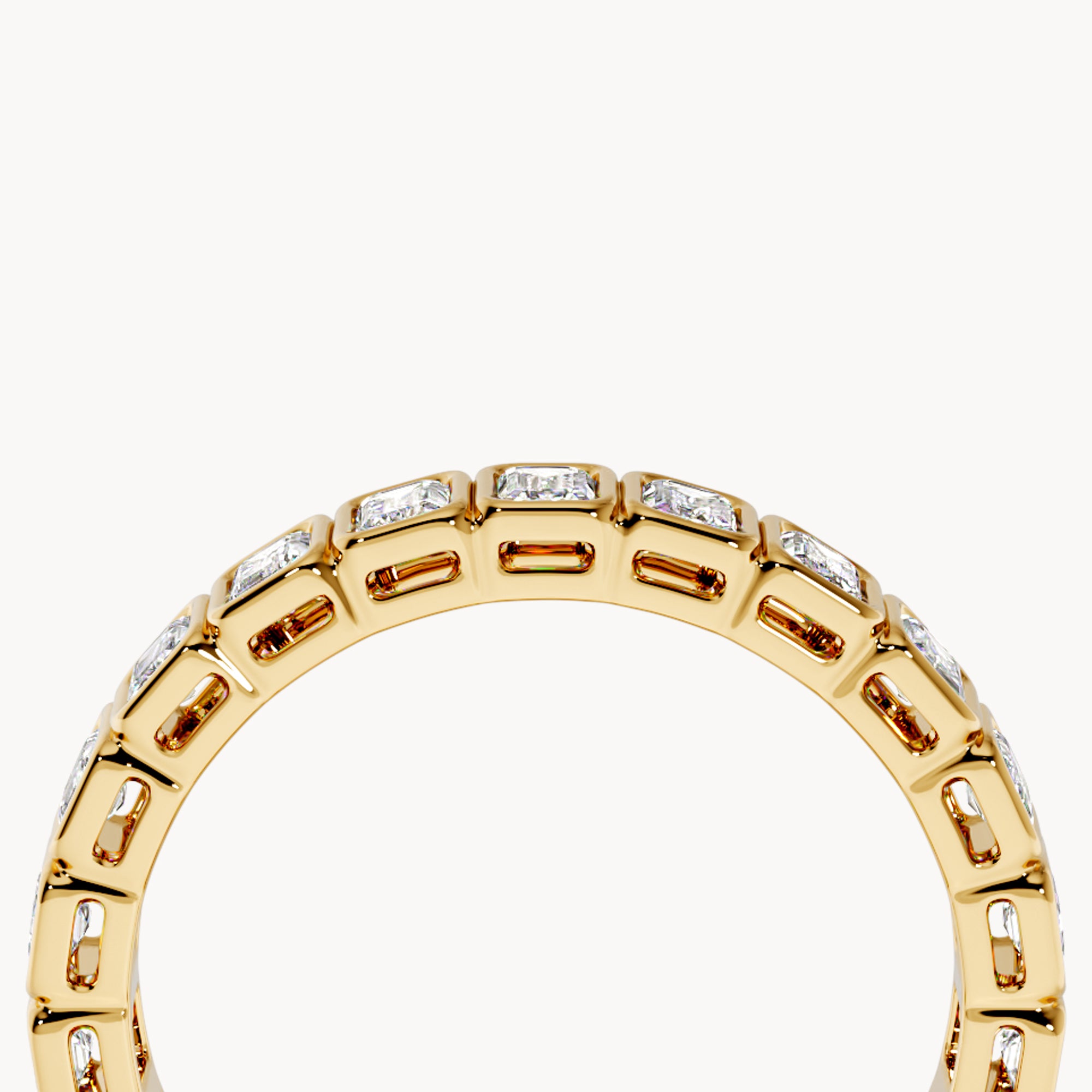 Bezel Memory Ring Emerald