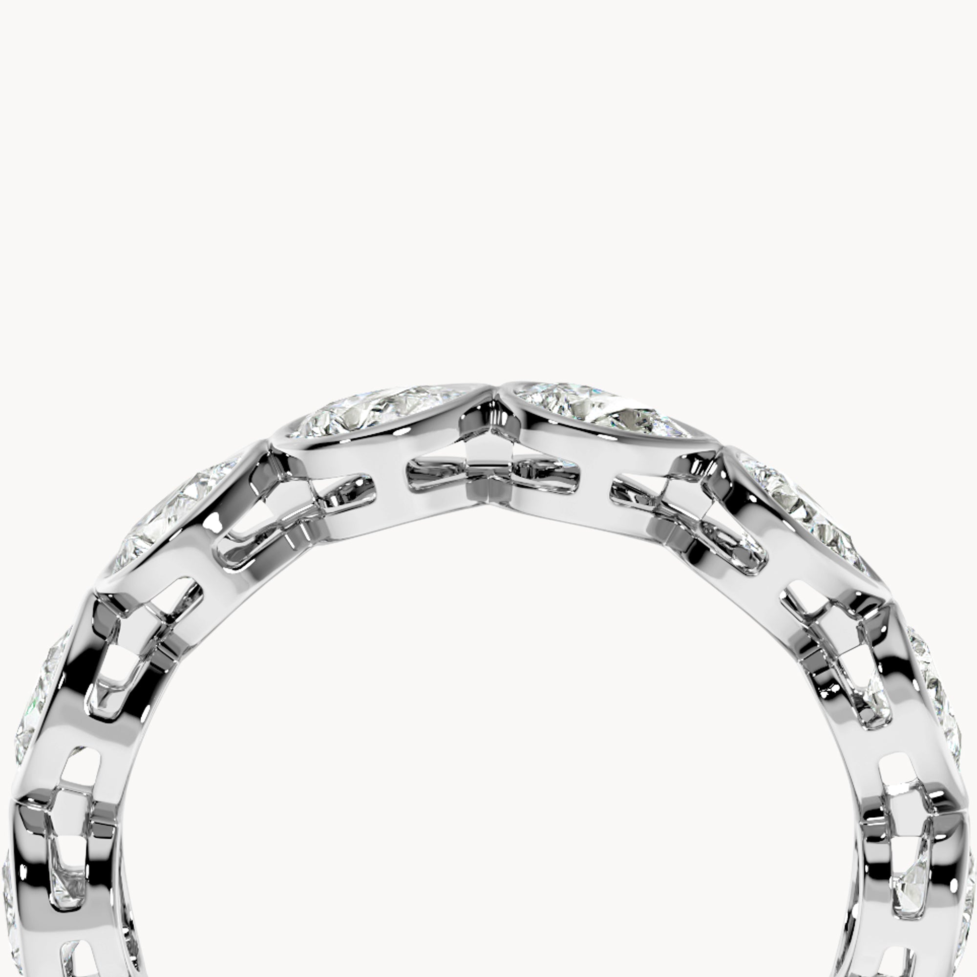 Bezel Memory Ring Tropfen