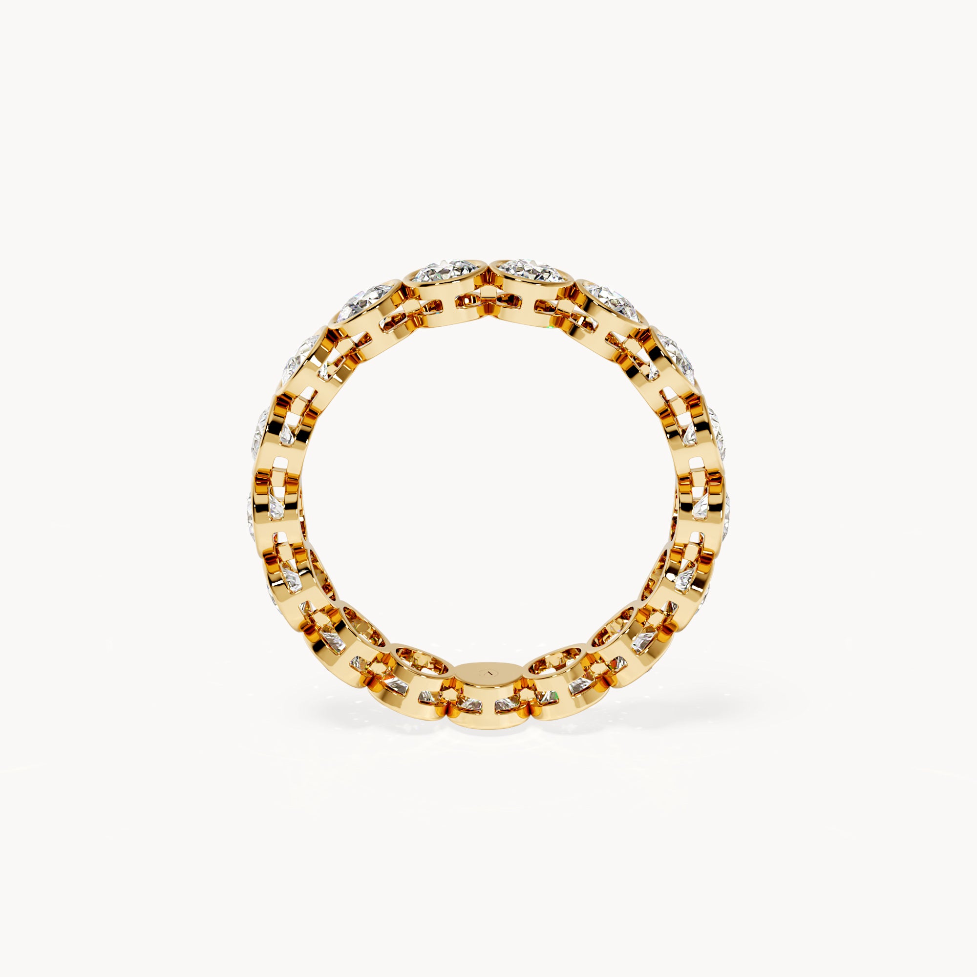 Bezel Memory Ring Rund