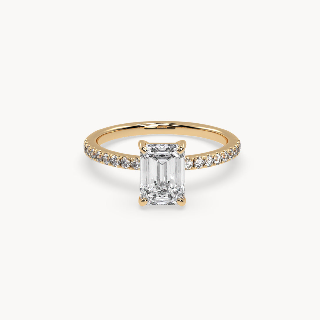 Henri engagement ring pavé