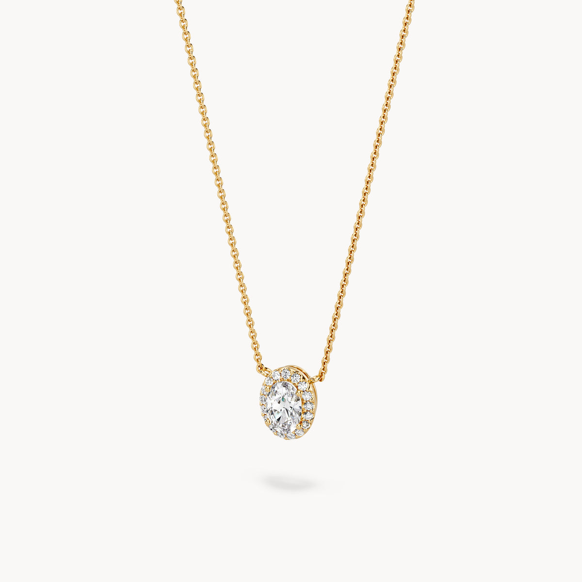 Halo Necklace Oval