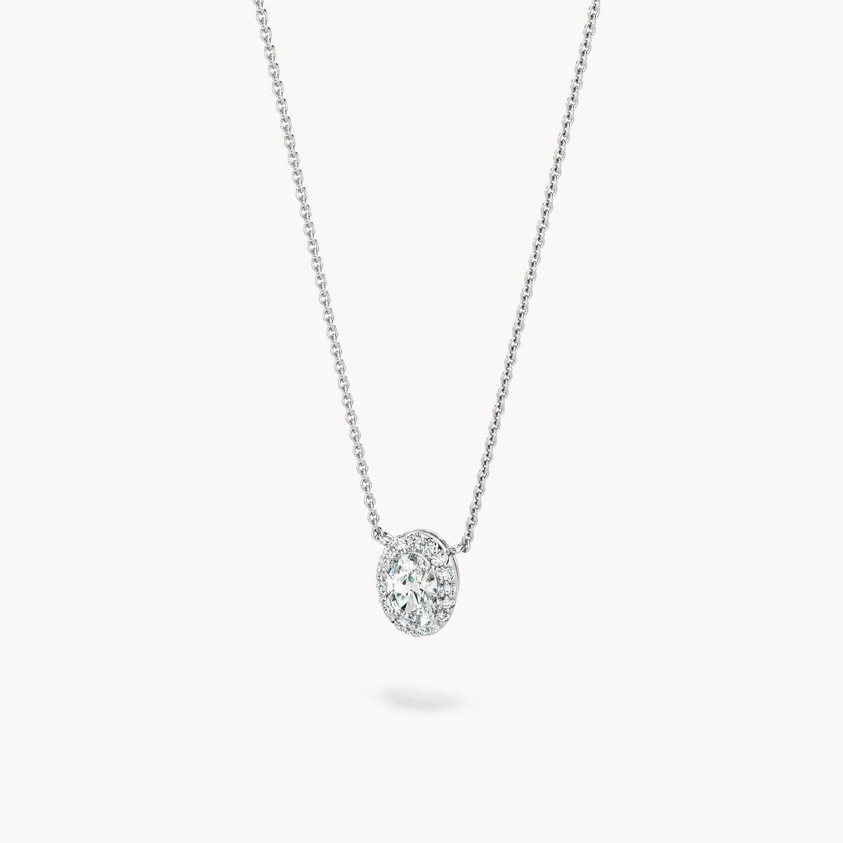 Halo Necklace Oval