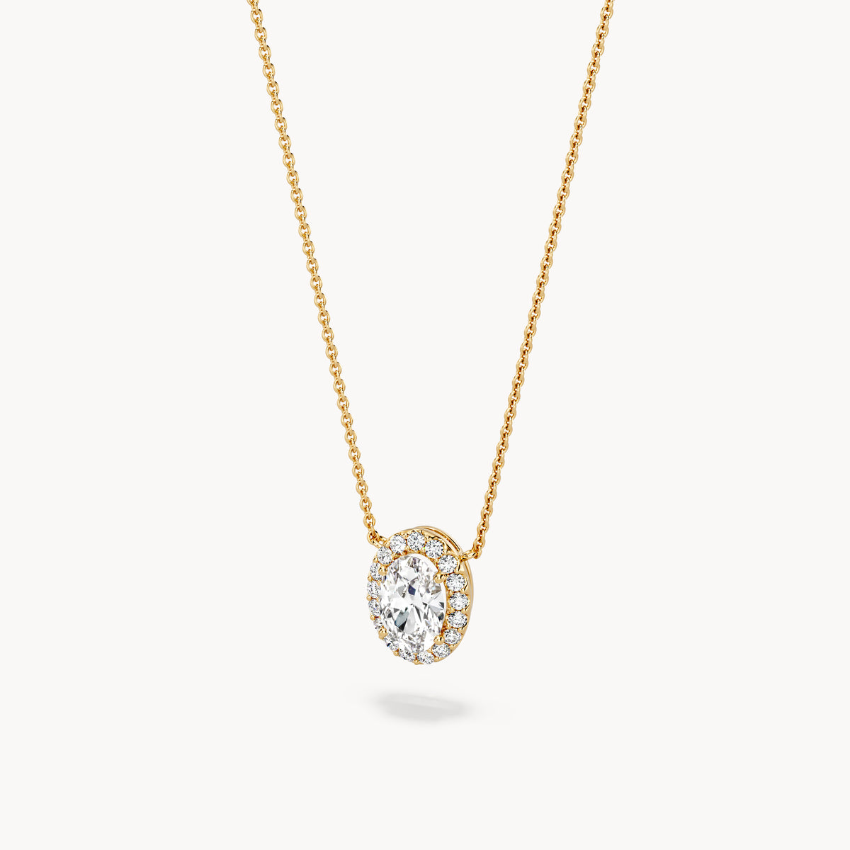 Halo Necklace Oval