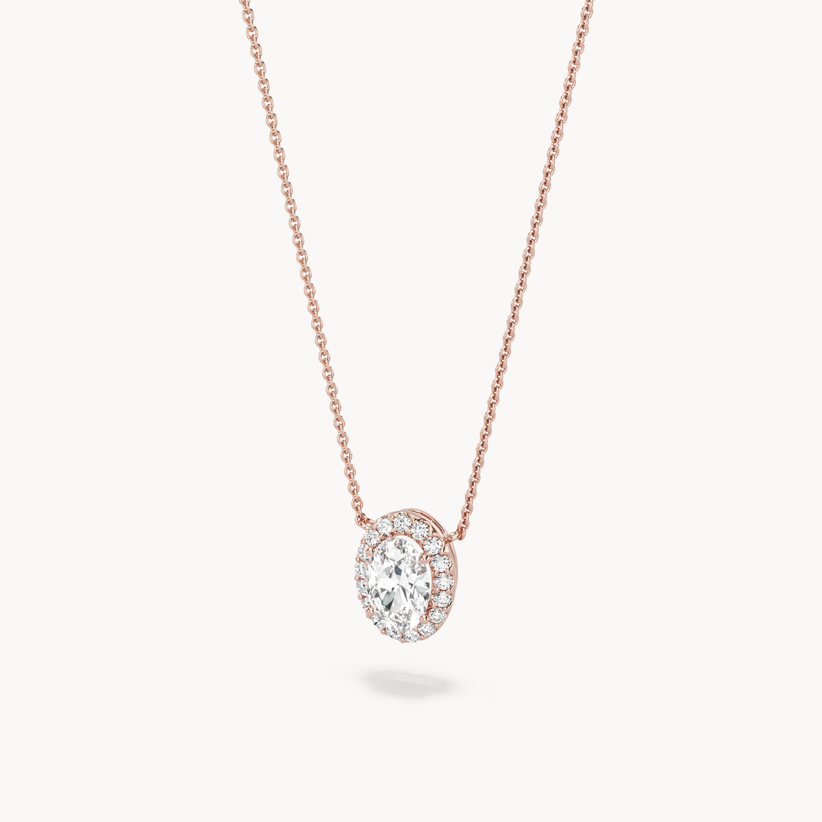 Halo Necklace Oval