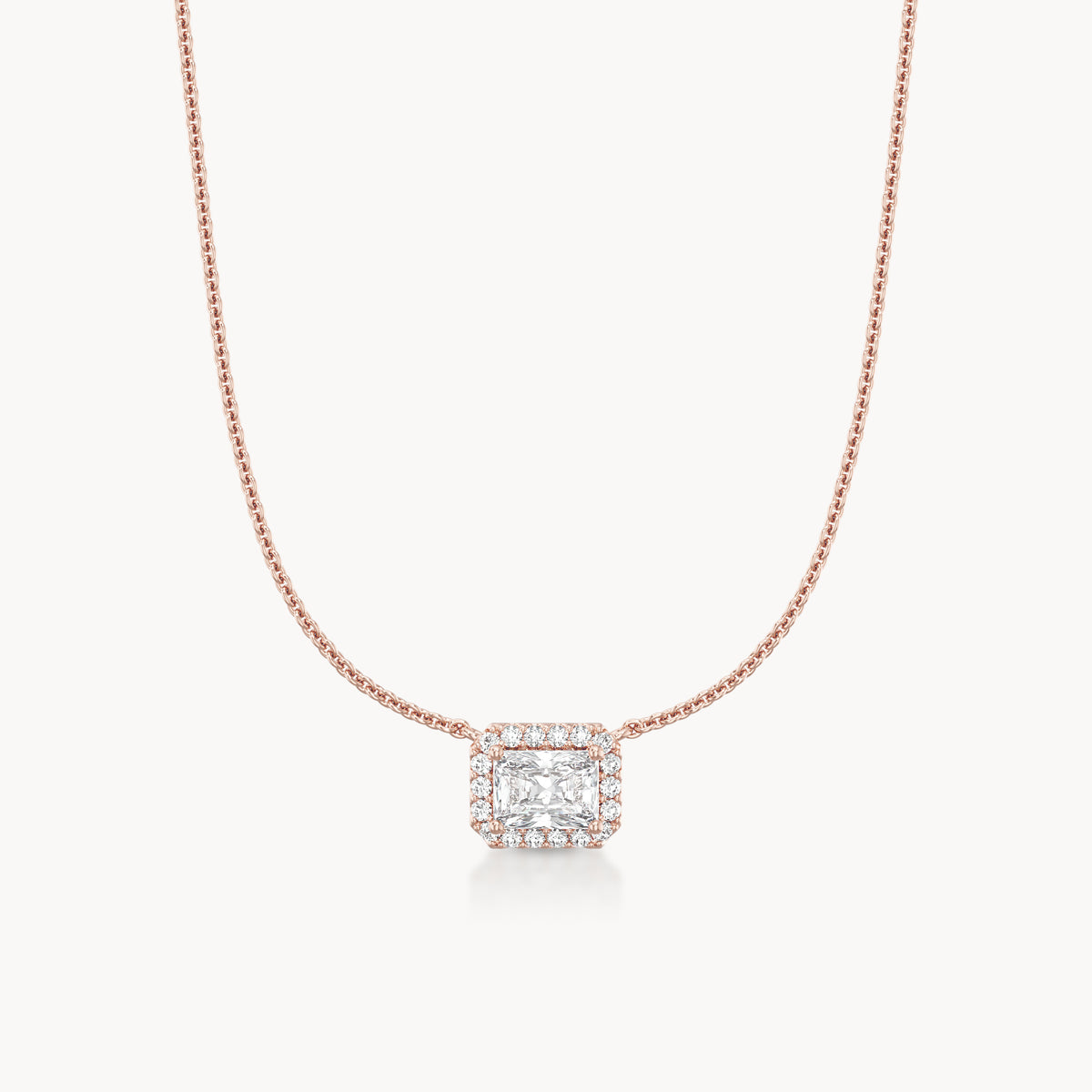 Halo Necklace Radiant