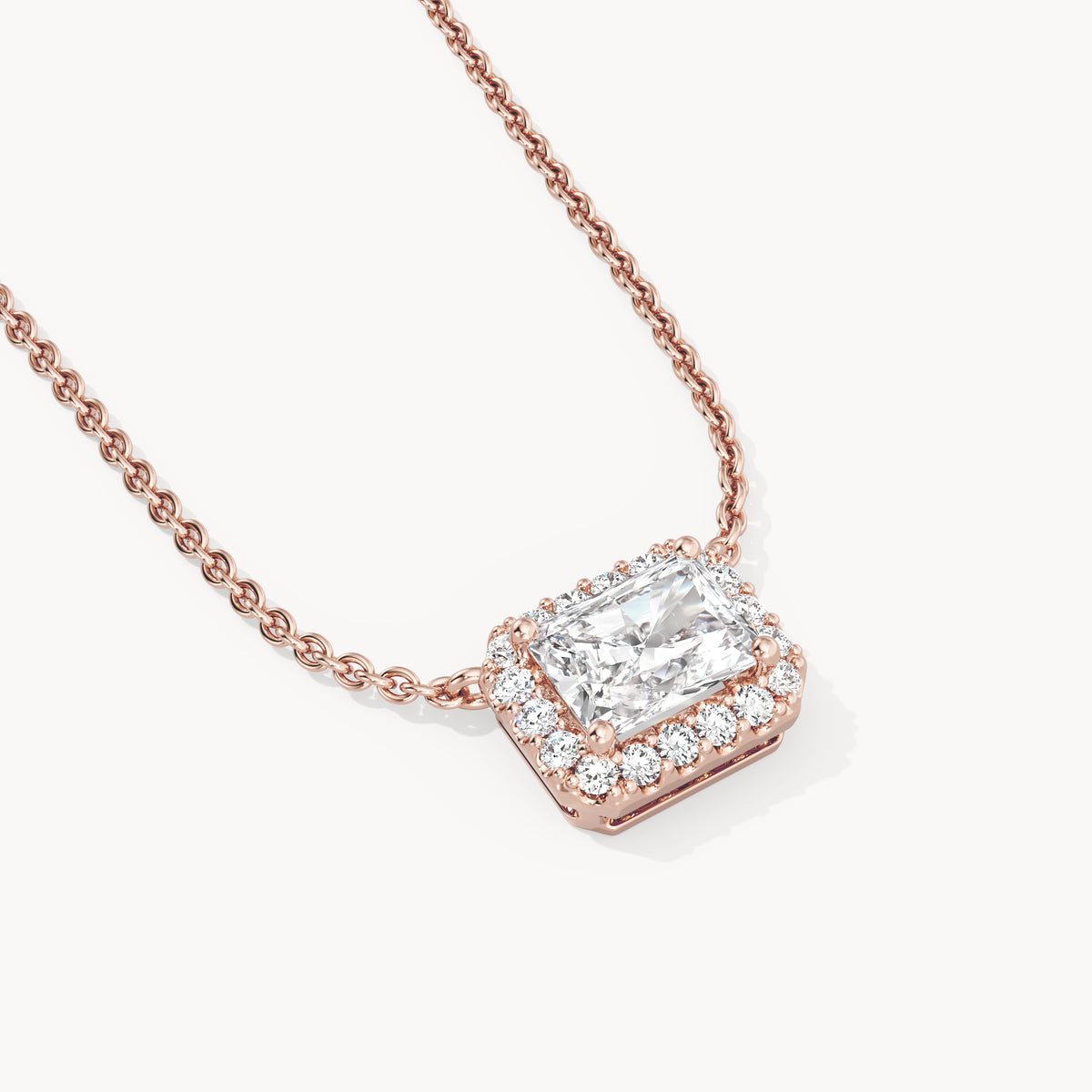 Halo Necklace Radiant