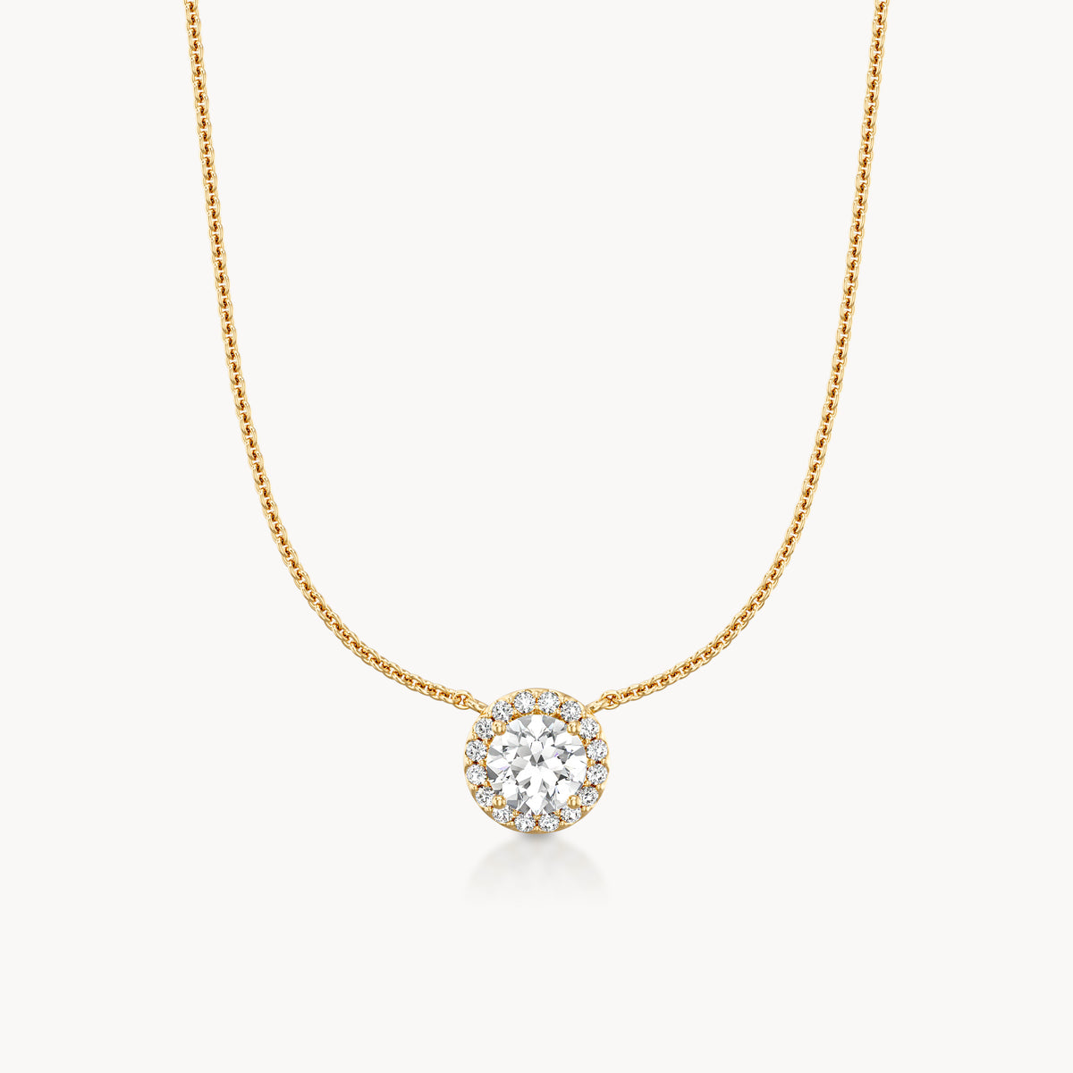 Halo Necklace Round