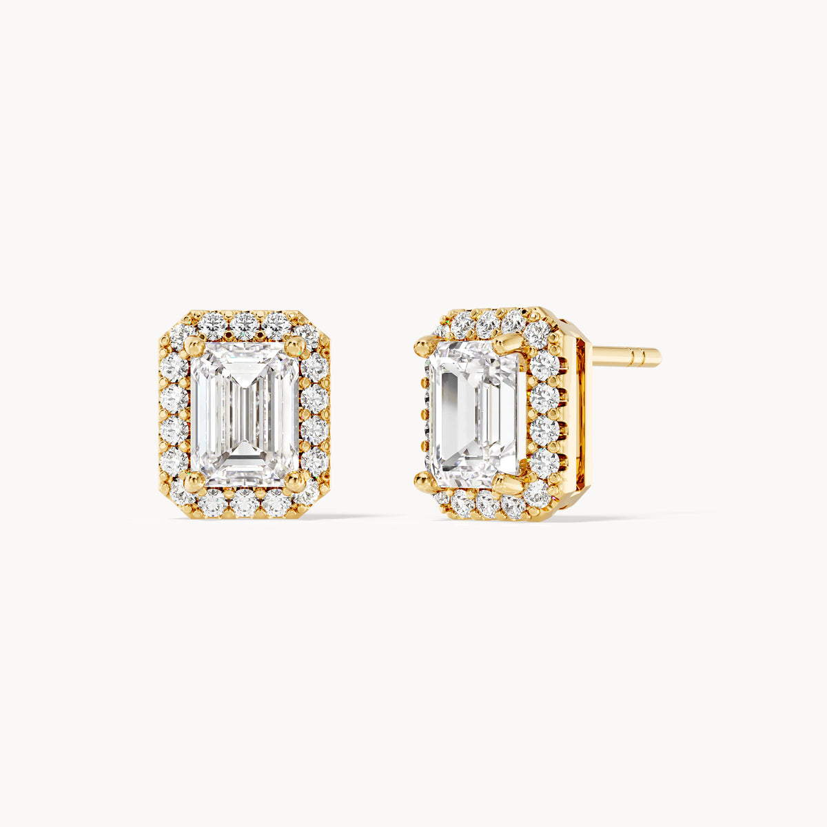 Halo Studs Emerald