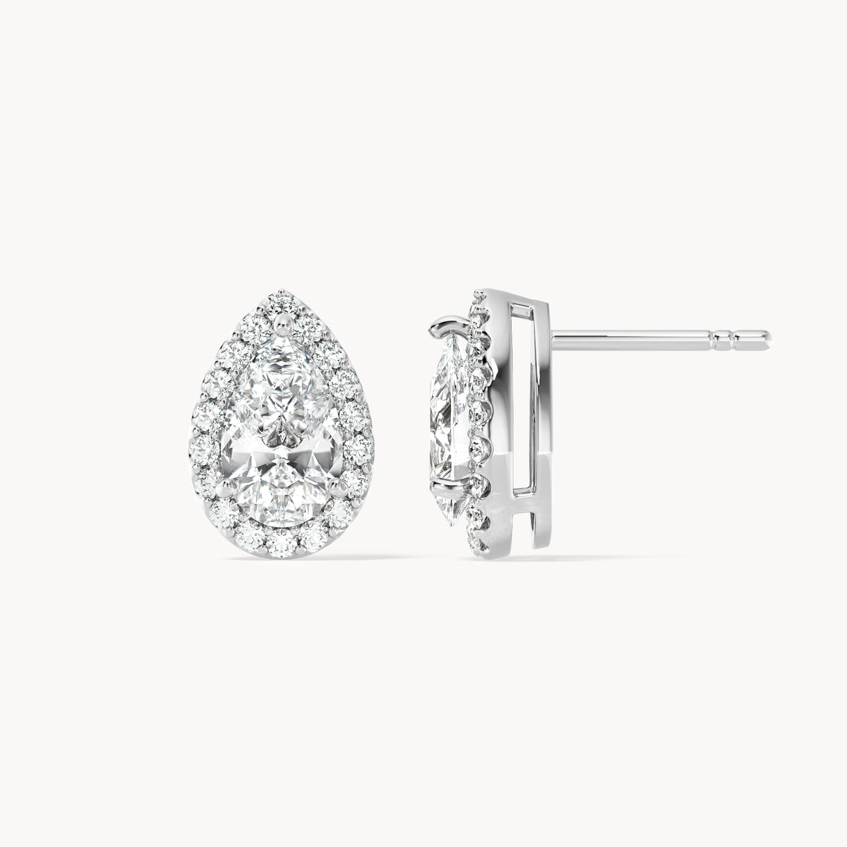 Halo Studs Pear