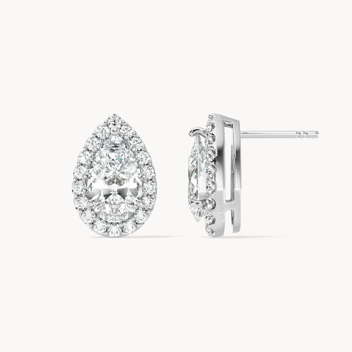 Halo Studs Pear