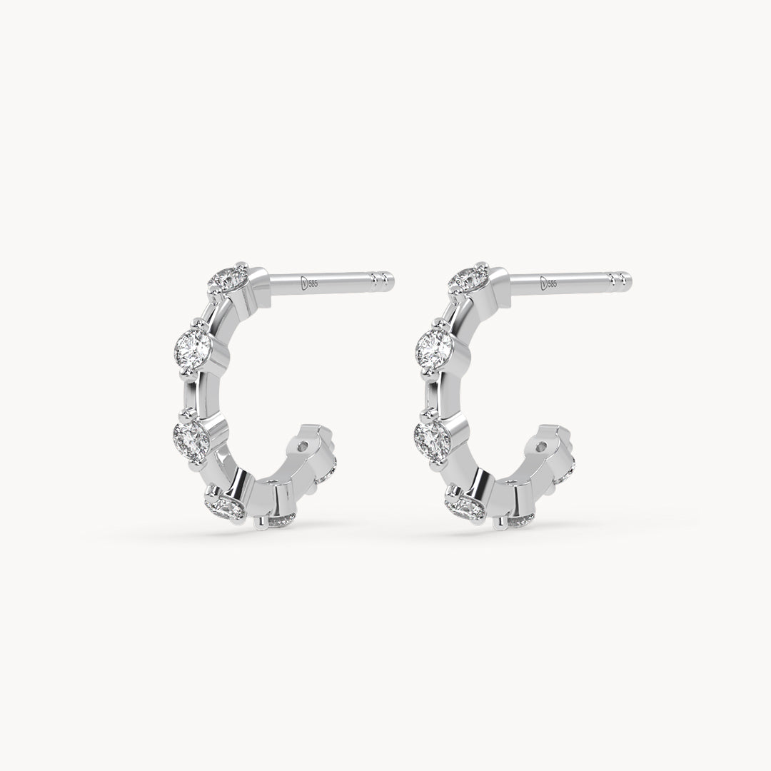Mini Daisy Hoops