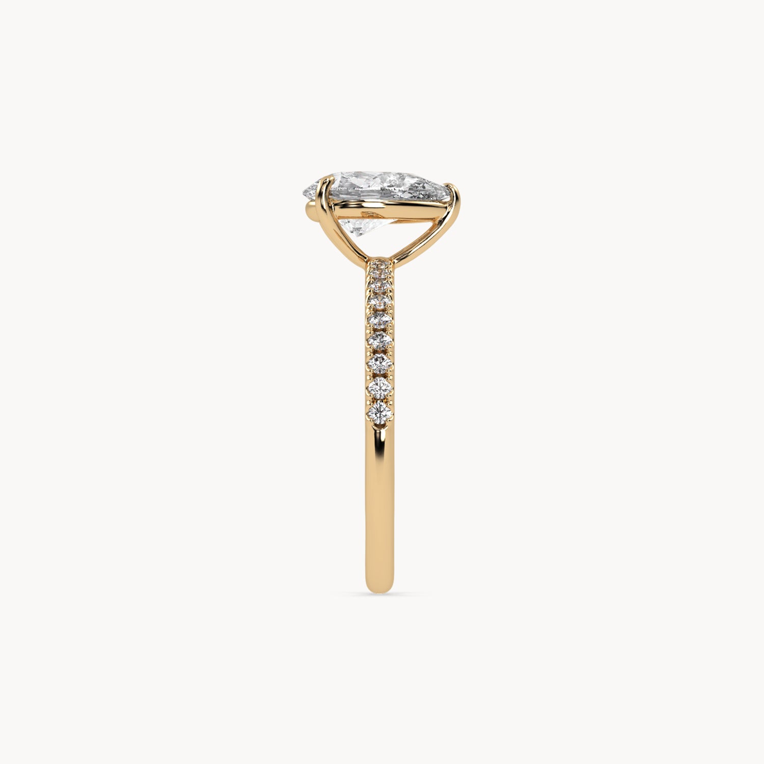 Rome engagement ring pavé