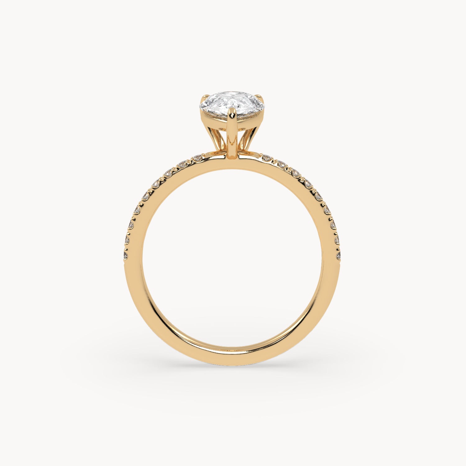 Rome engagement ring pavé