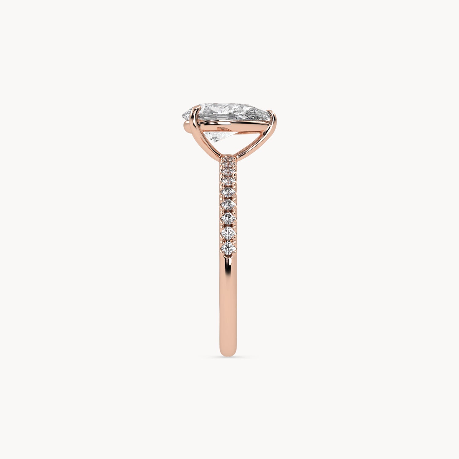 Rome engagement ring pavé