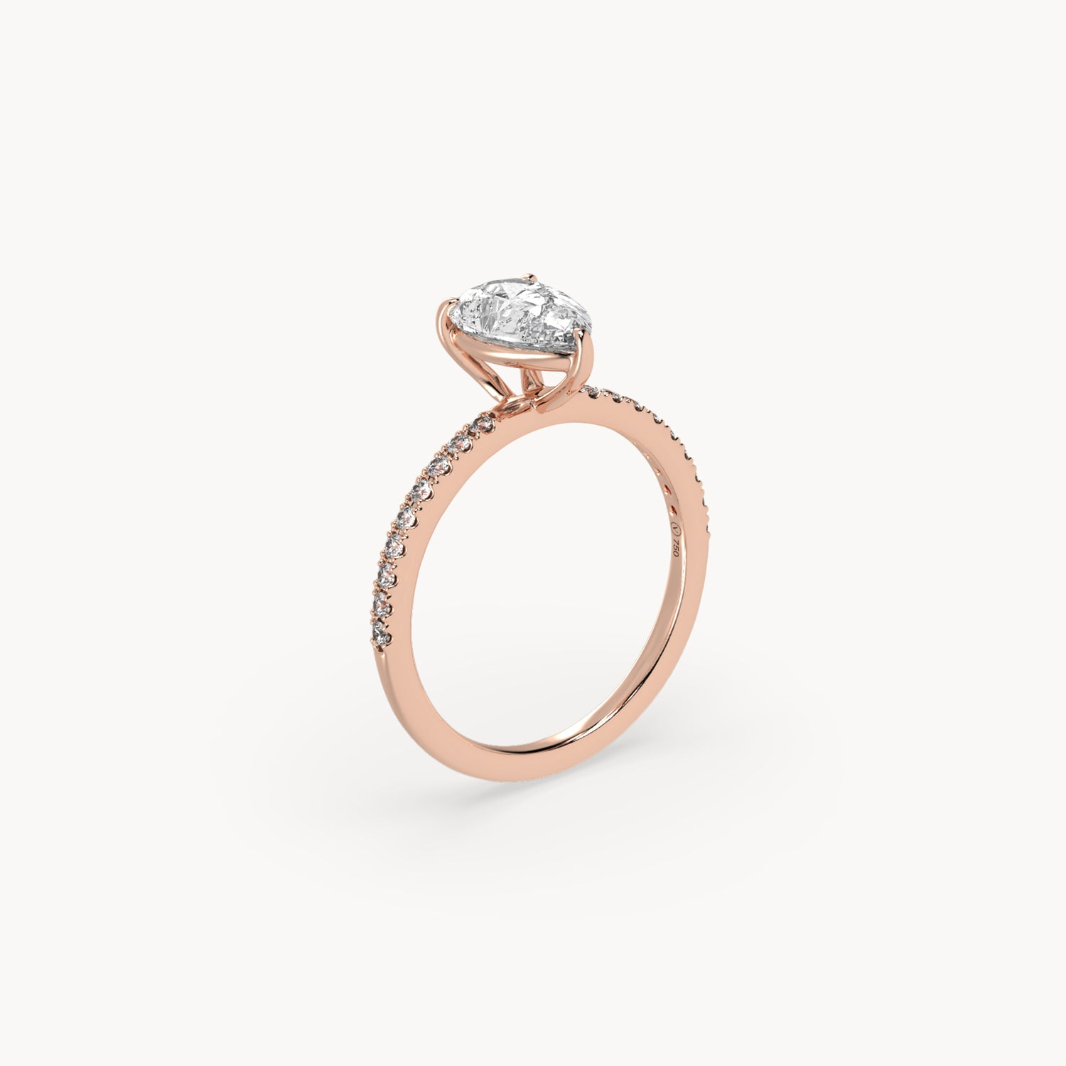 Rome engagement ring pavé