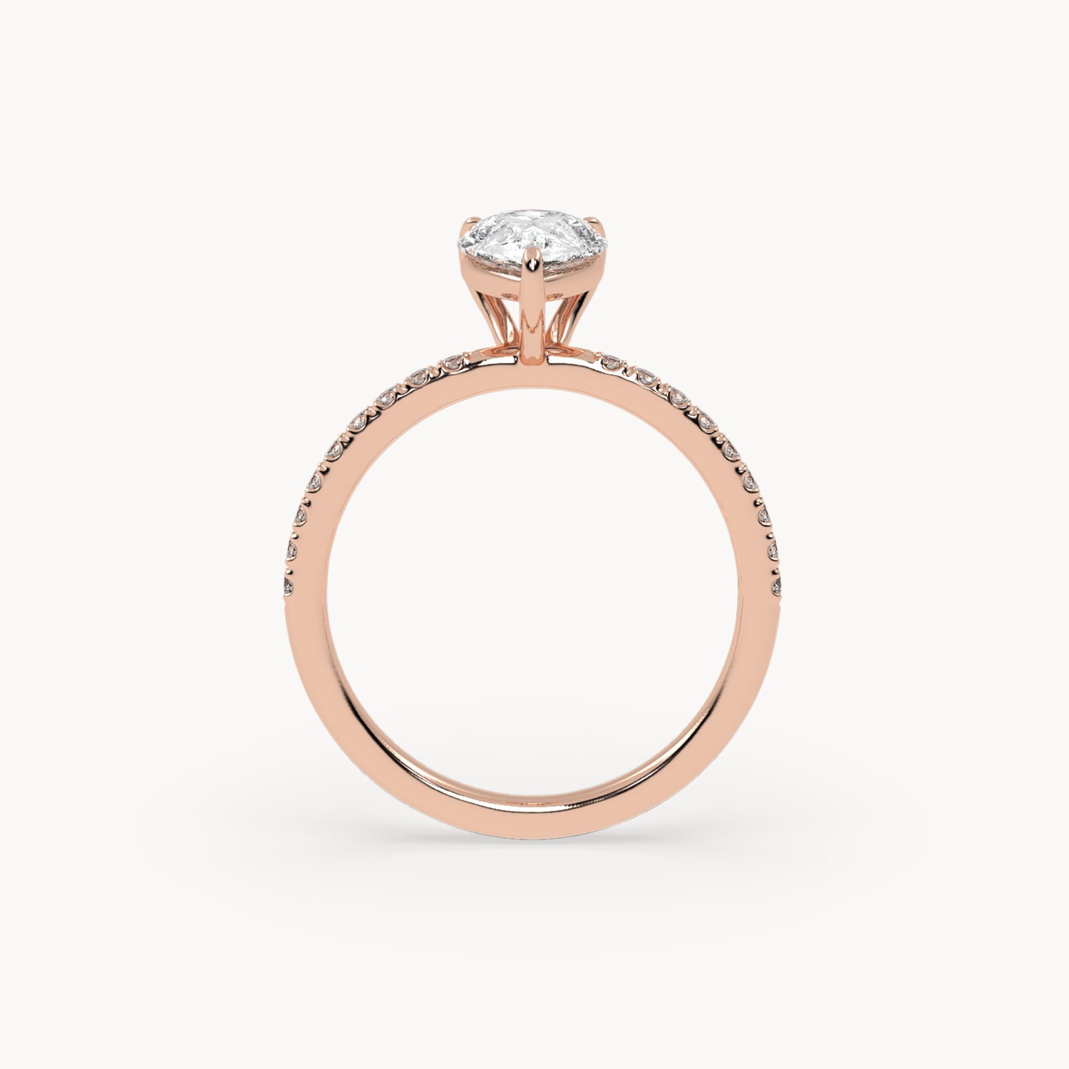 Rome engagement ring pavé