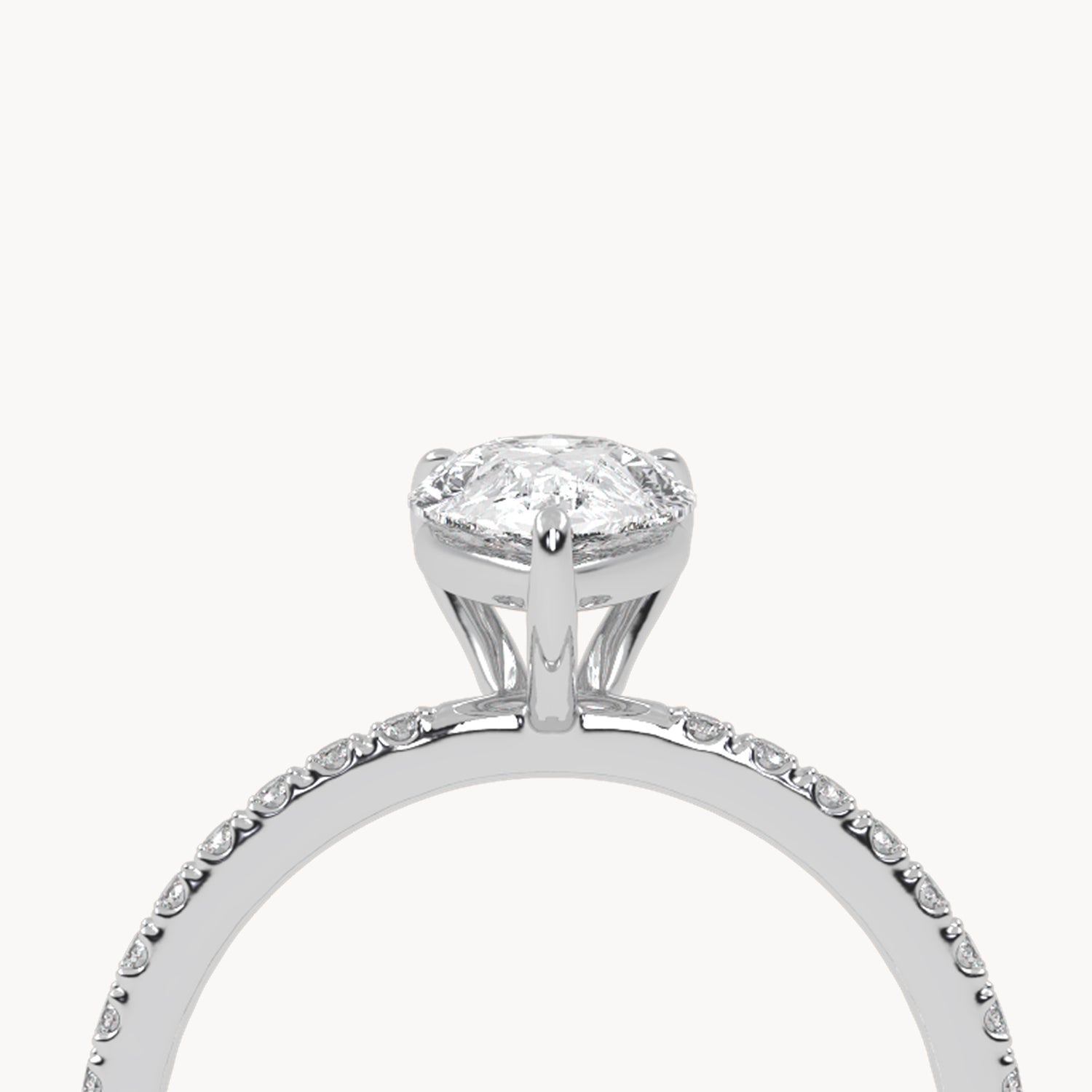 Rome engagement ring pavé