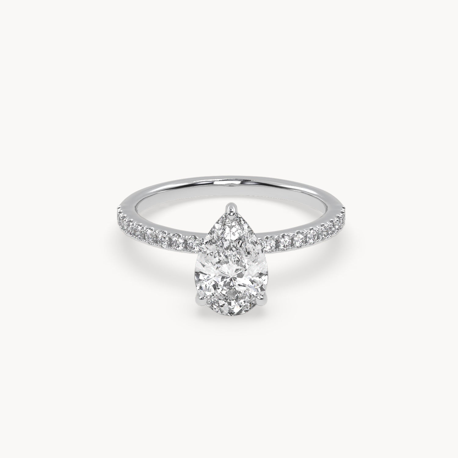 Rome engagement ring pavé