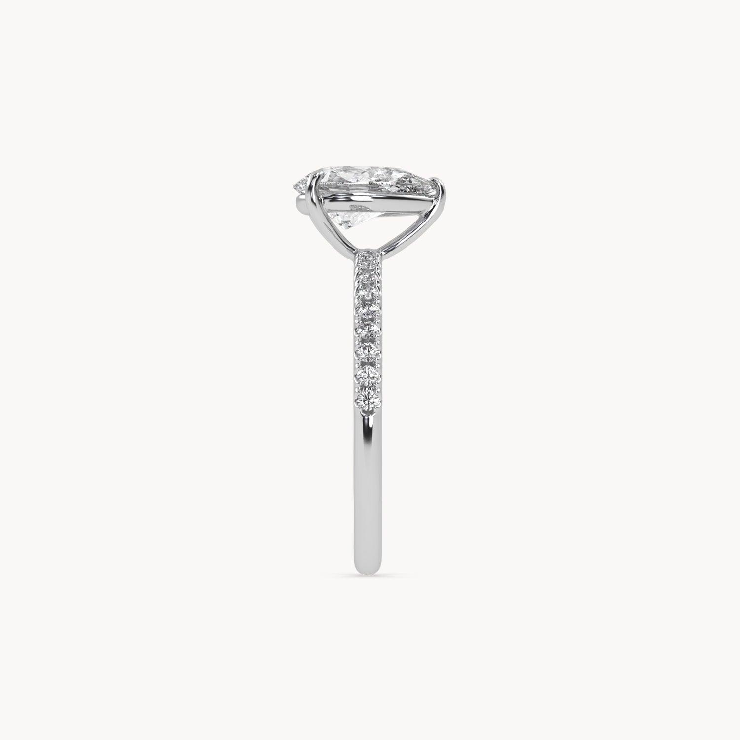 Rome engagement ring pavé