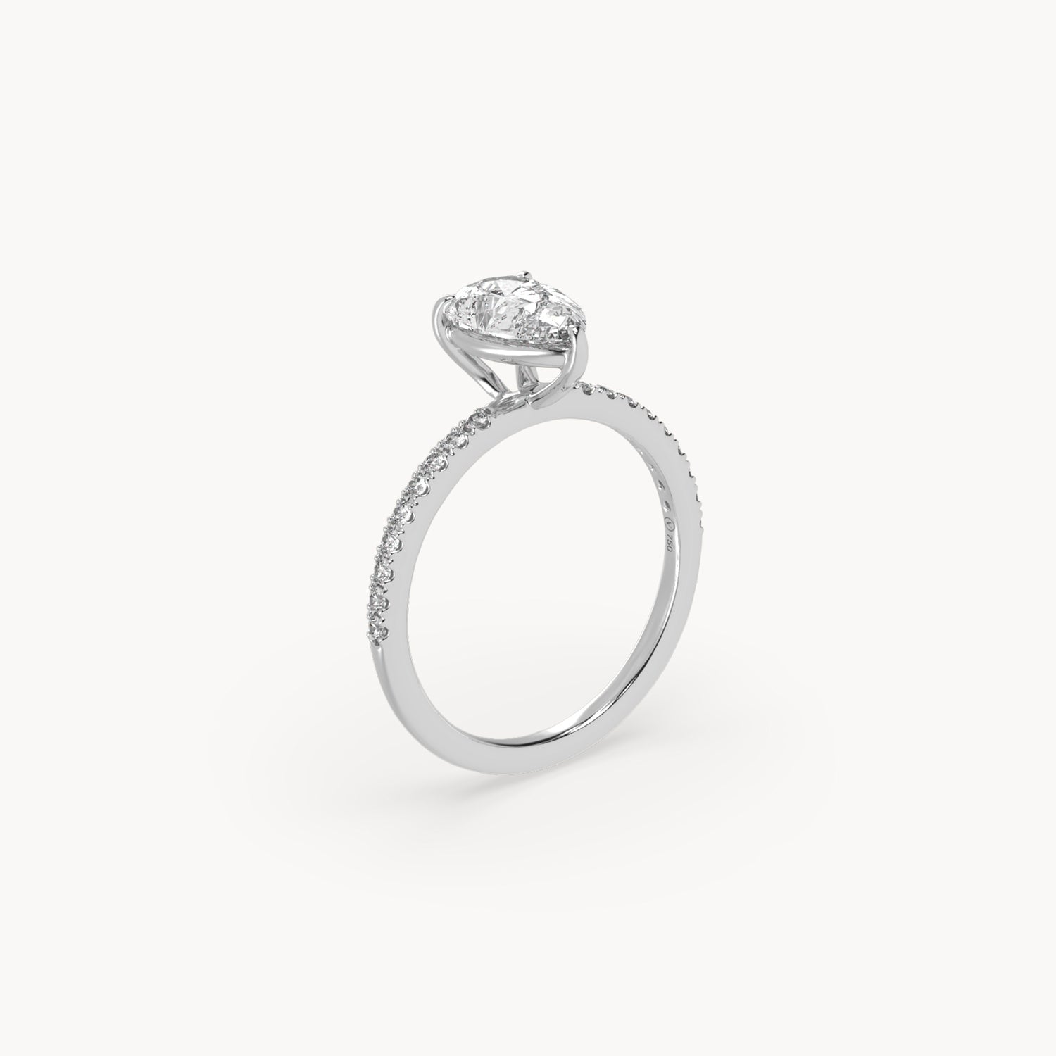 Rome engagement ring pavé