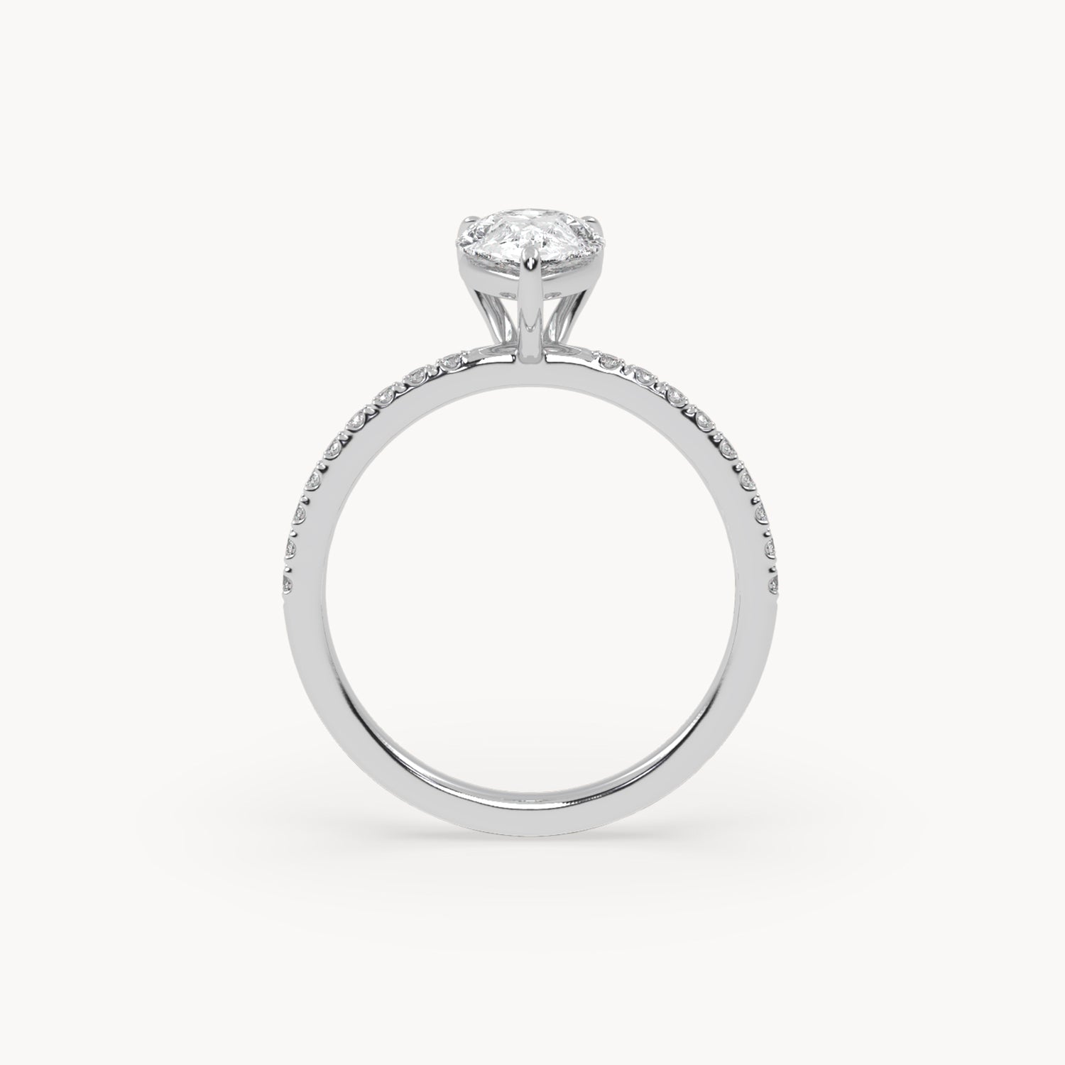 Rome engagement ring pavé