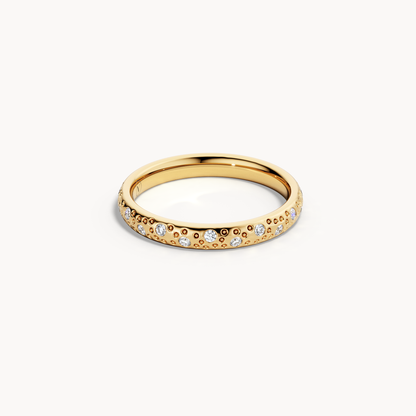 Scattered Brilliant Wedding Band 3mm
