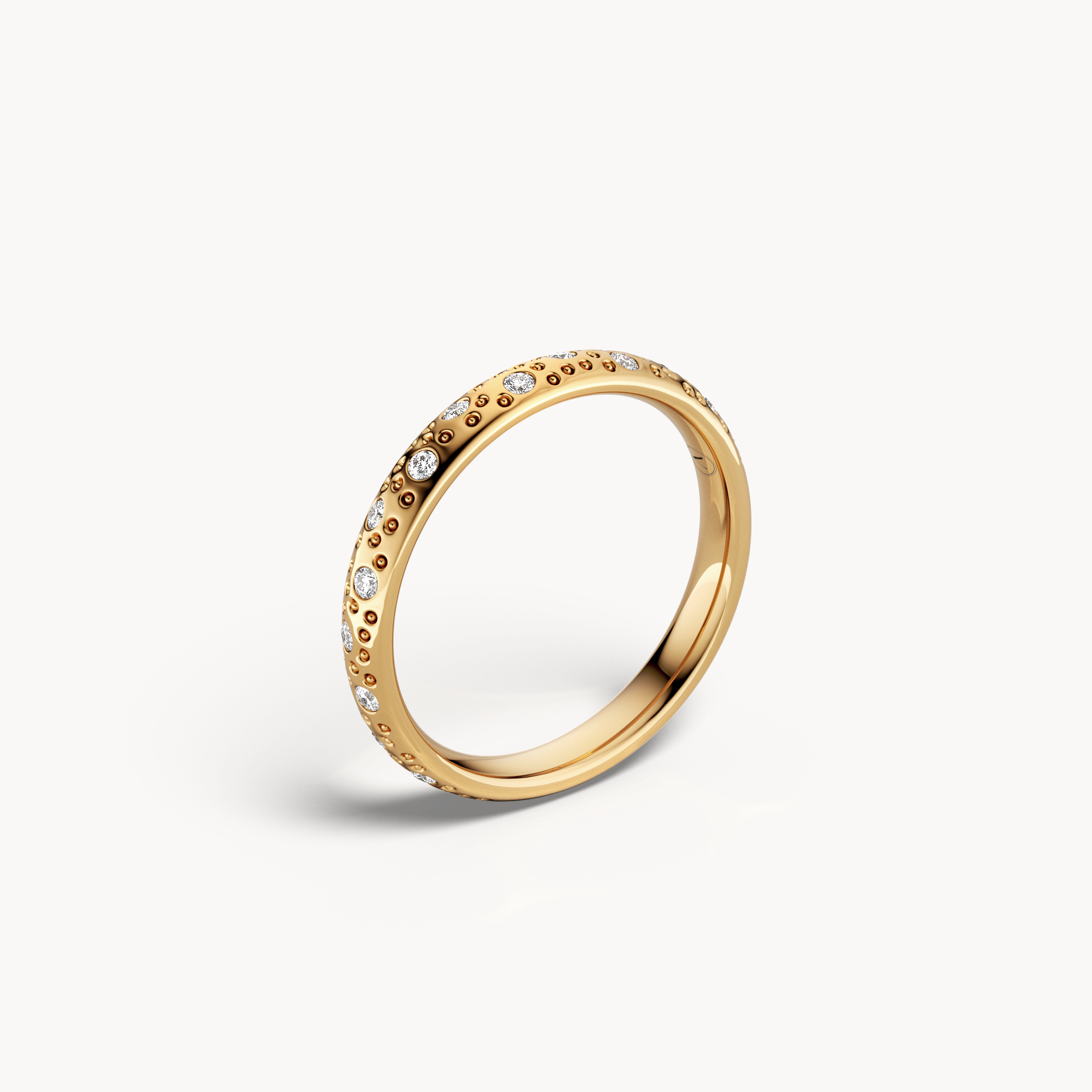 Scattered Brilliant Wedding Band 3mm