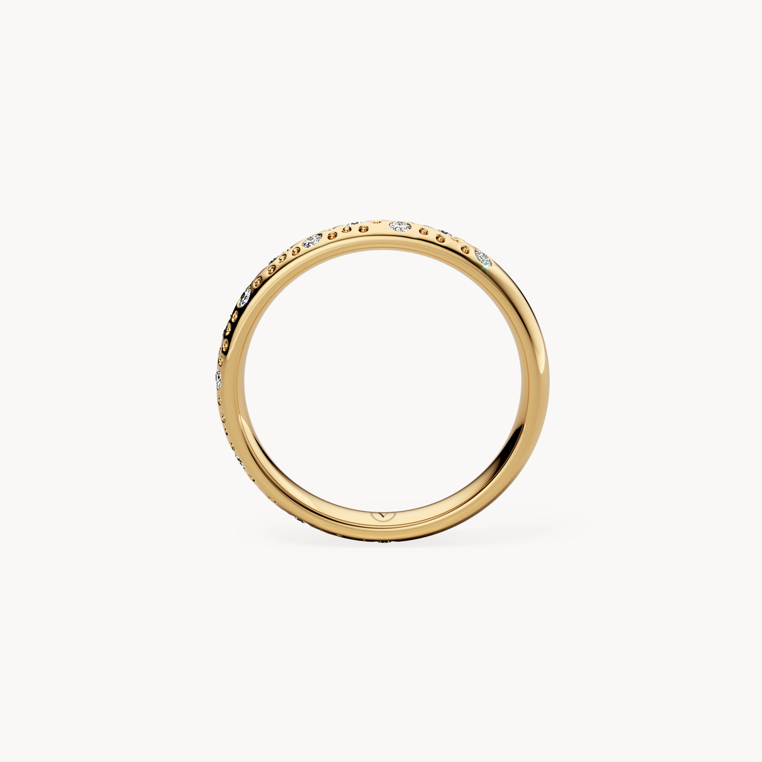 Scattered Brilliant Wedding Band 3mm