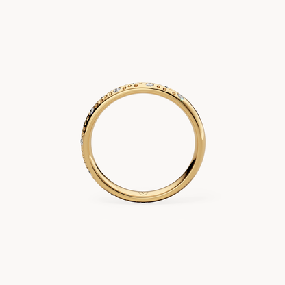 Scattered Brilliant Wedding Band 3mm