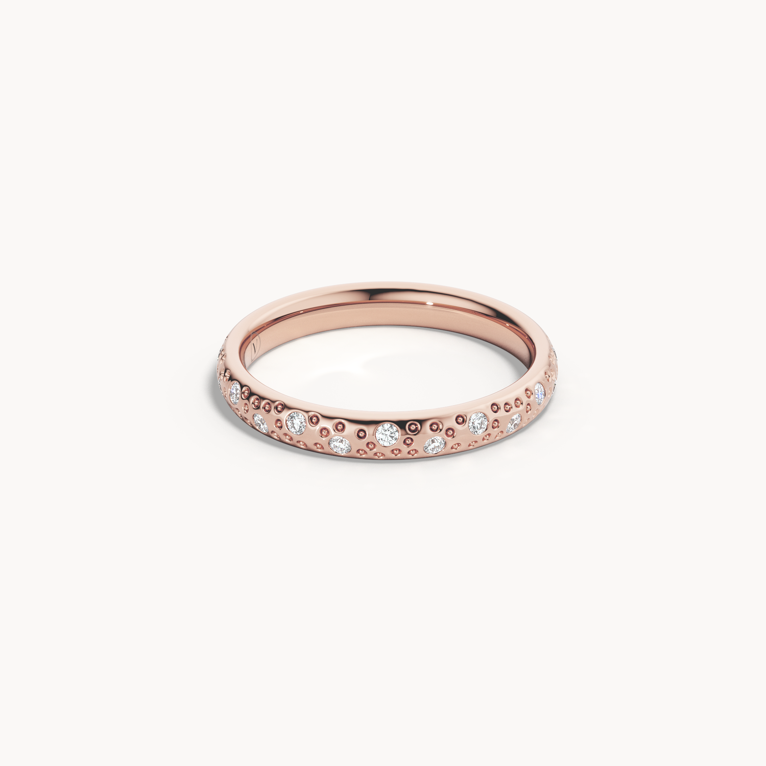 Scattered Brilliant Wedding Band 3mm
