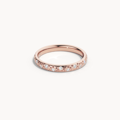 Scattered Brilliant Wedding Band 3mm