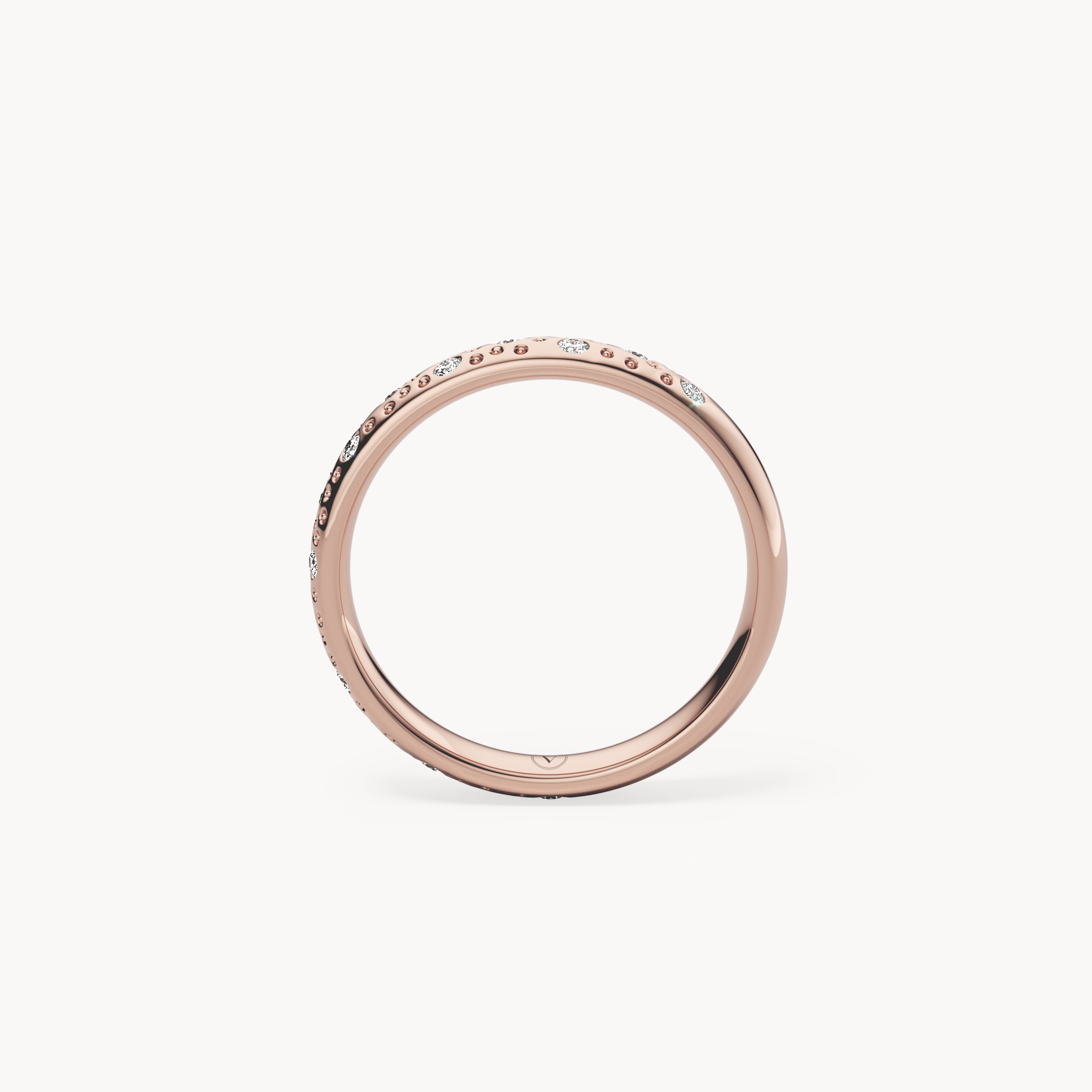 Scattered Brilliant Wedding Band 3mm
