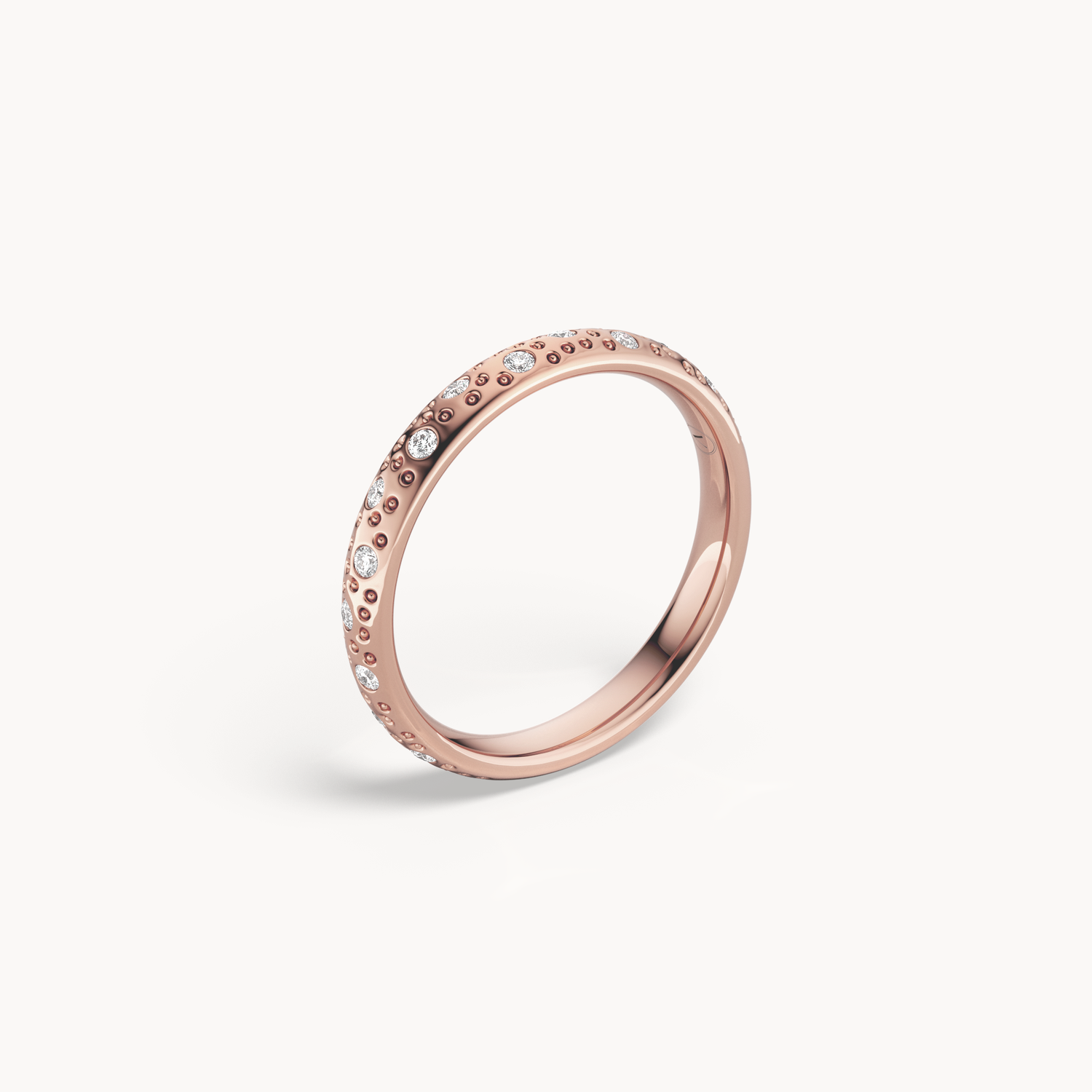 Scattered Brilliant Wedding Band 3mm