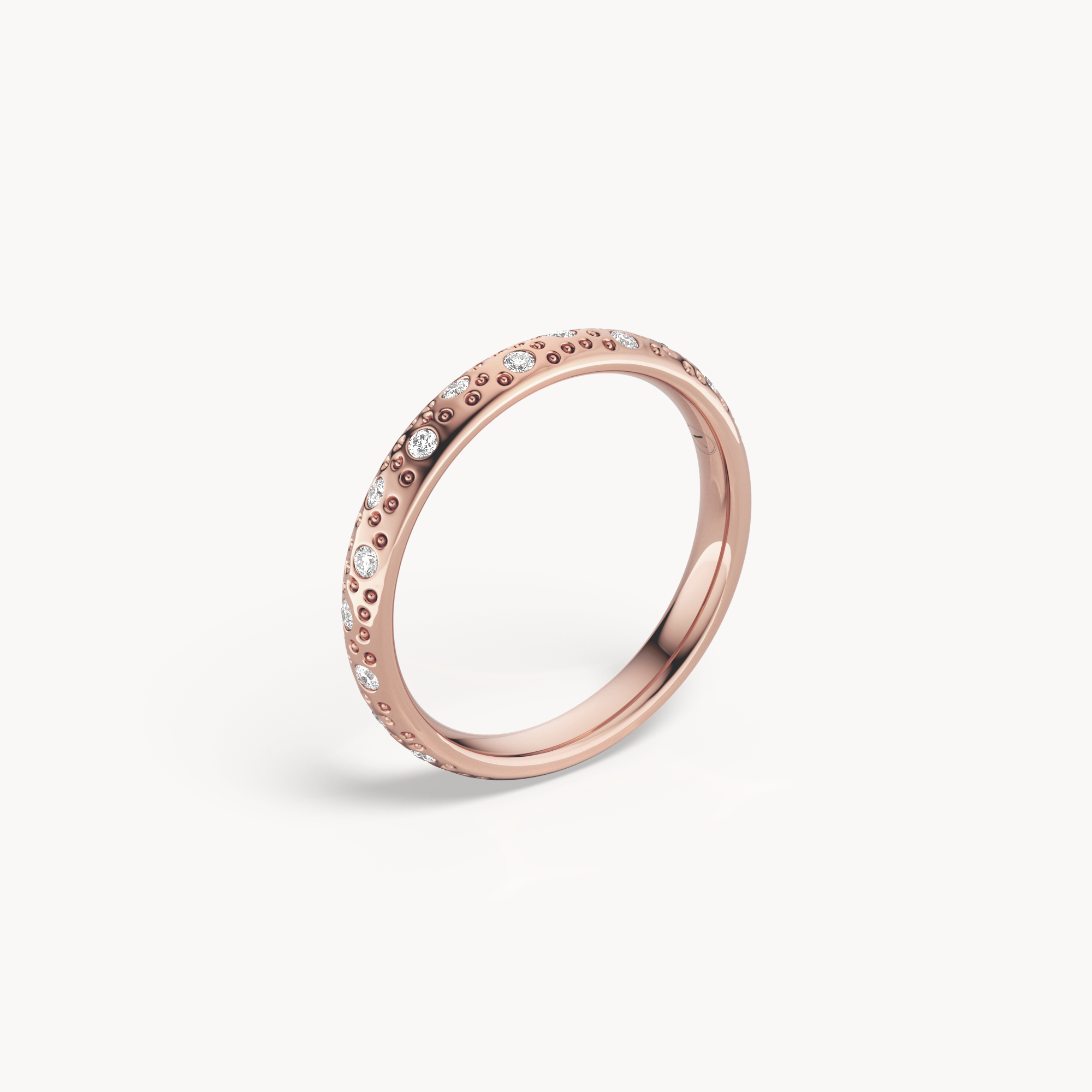 Scattered Brilliant Wedding Band 3mm
