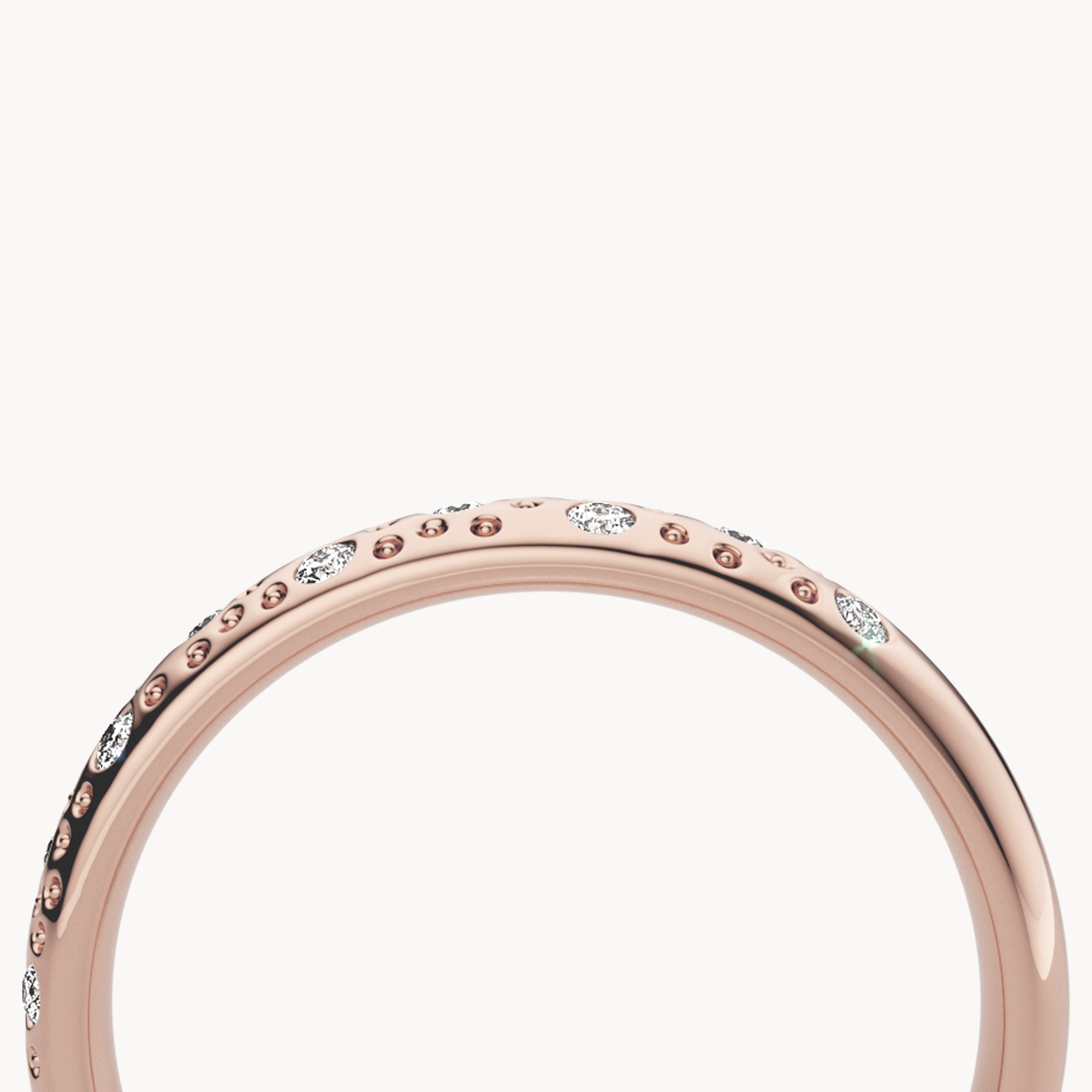 Scattered Brilliant Wedding Band 3mm