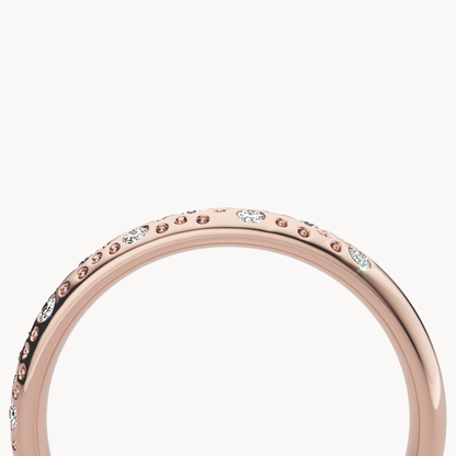 Scattered Brilliant Wedding Band 3mm