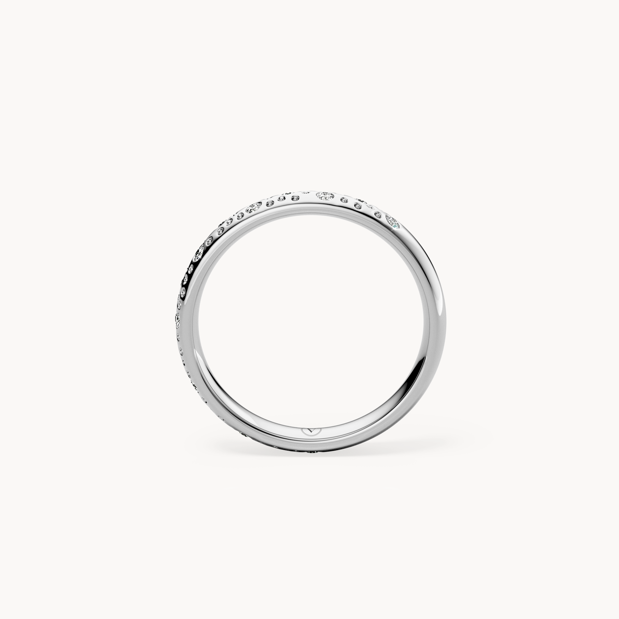 Scattered Brilliant Wedding Band 3mm