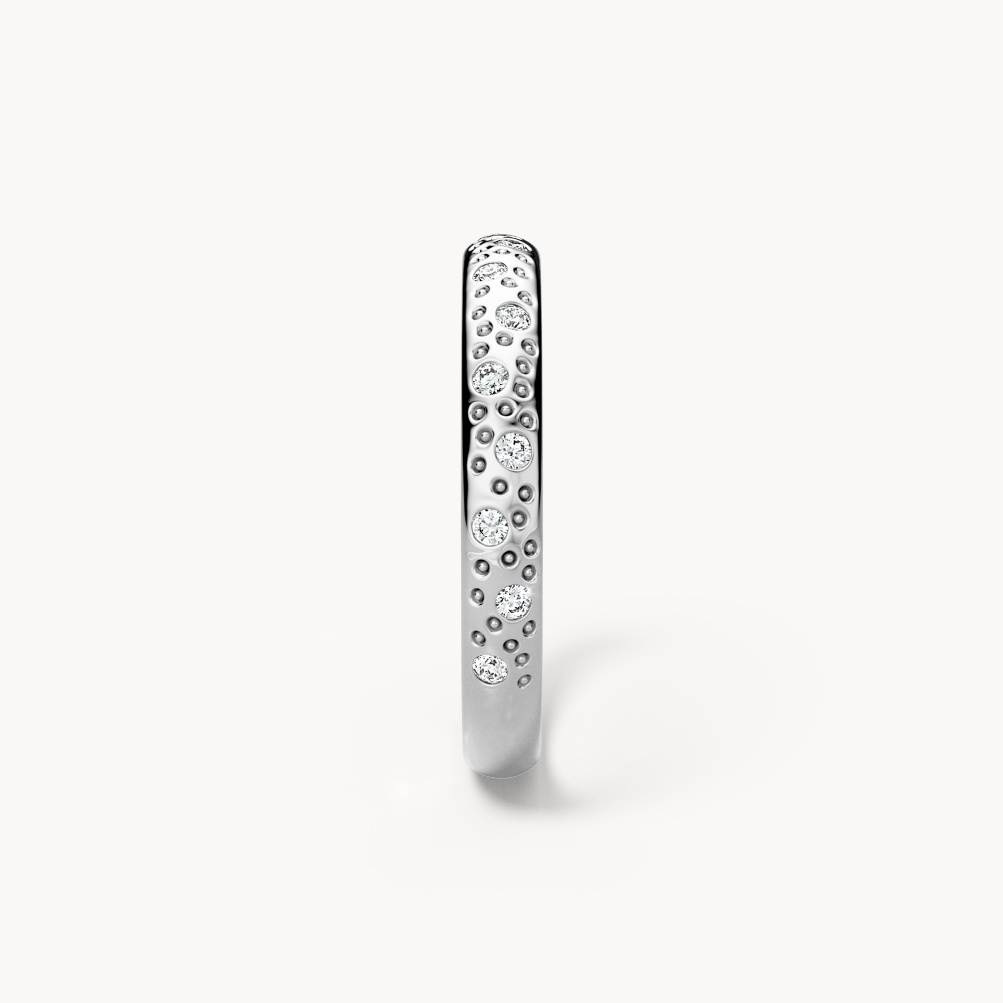 Scattered Brilliant Wedding Band 3mm