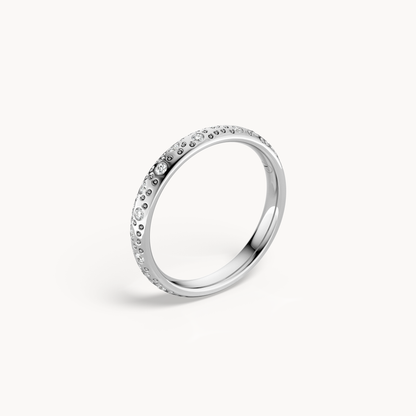 Scattered Brilliant Wedding Band 3mm