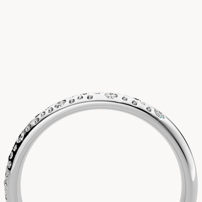 Scattered Brilliant Wedding Band 3mm