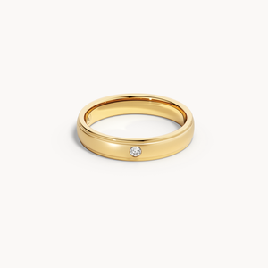 Solitaire Wedding Band
