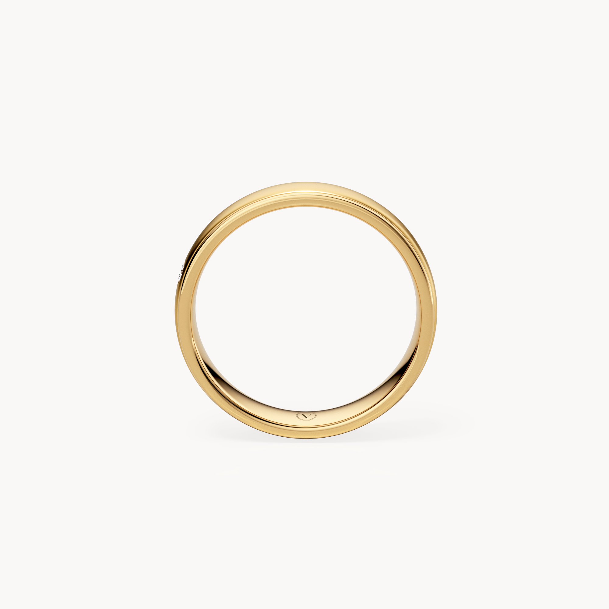 Solitaire Wedding Band
